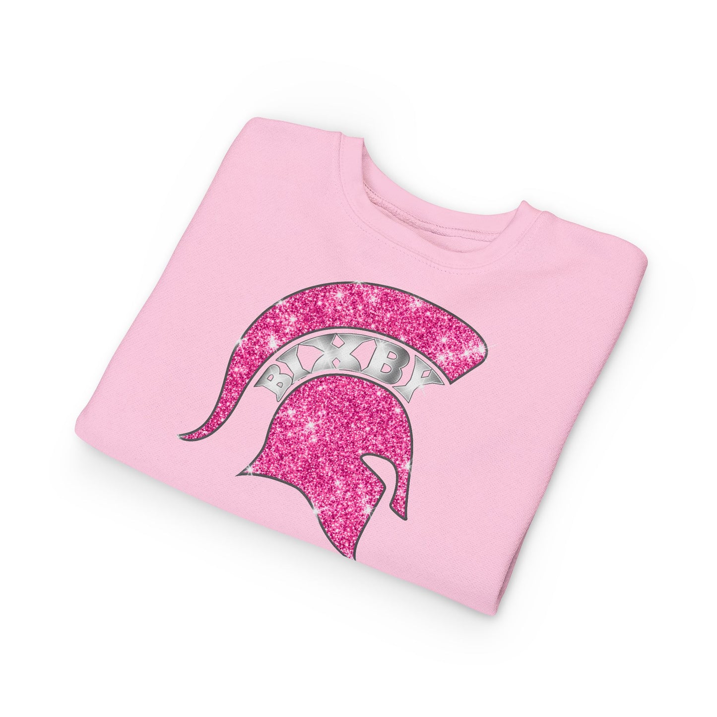 Bixby Spartan Pink Bling Toddler Rabbit Skins Sweatshirt