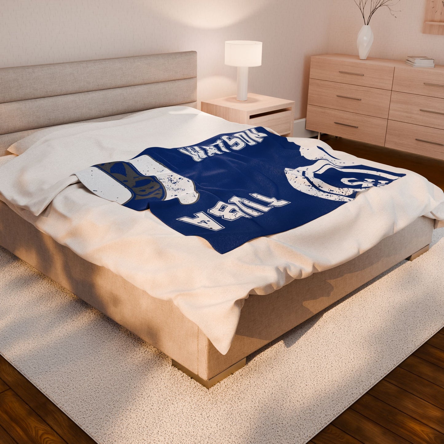 Pride of Bixby Band Tuba Velveteen Plush Blanket