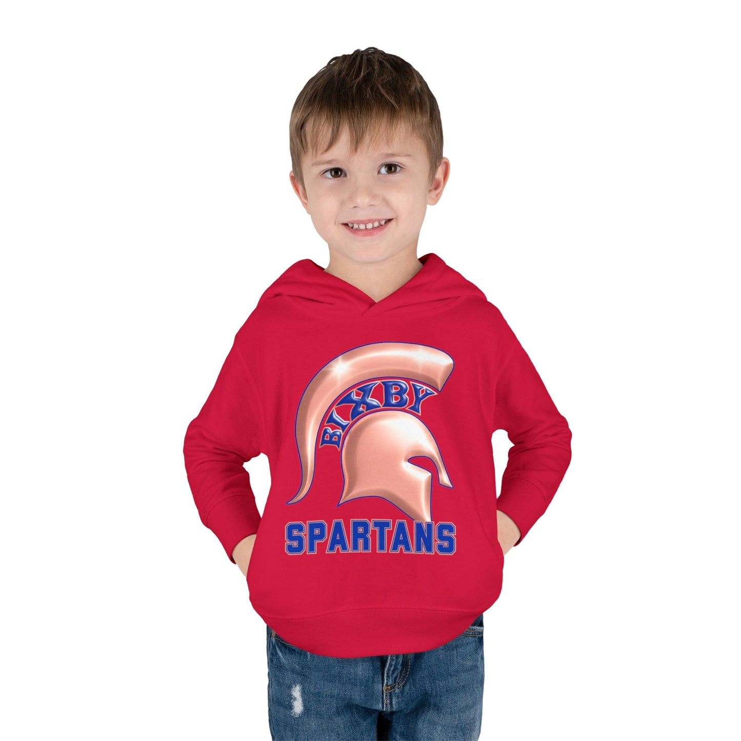 Bixby Spartans Metallic Rose Gold Toddler Rabbit Skins Hoodie