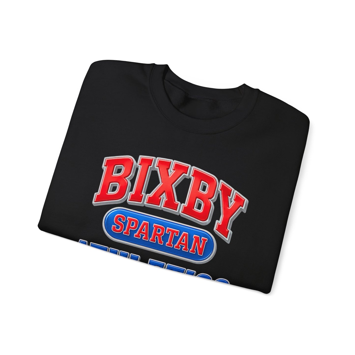 Bixby Spartan Athletics Metallic Gildan Sweatshirt