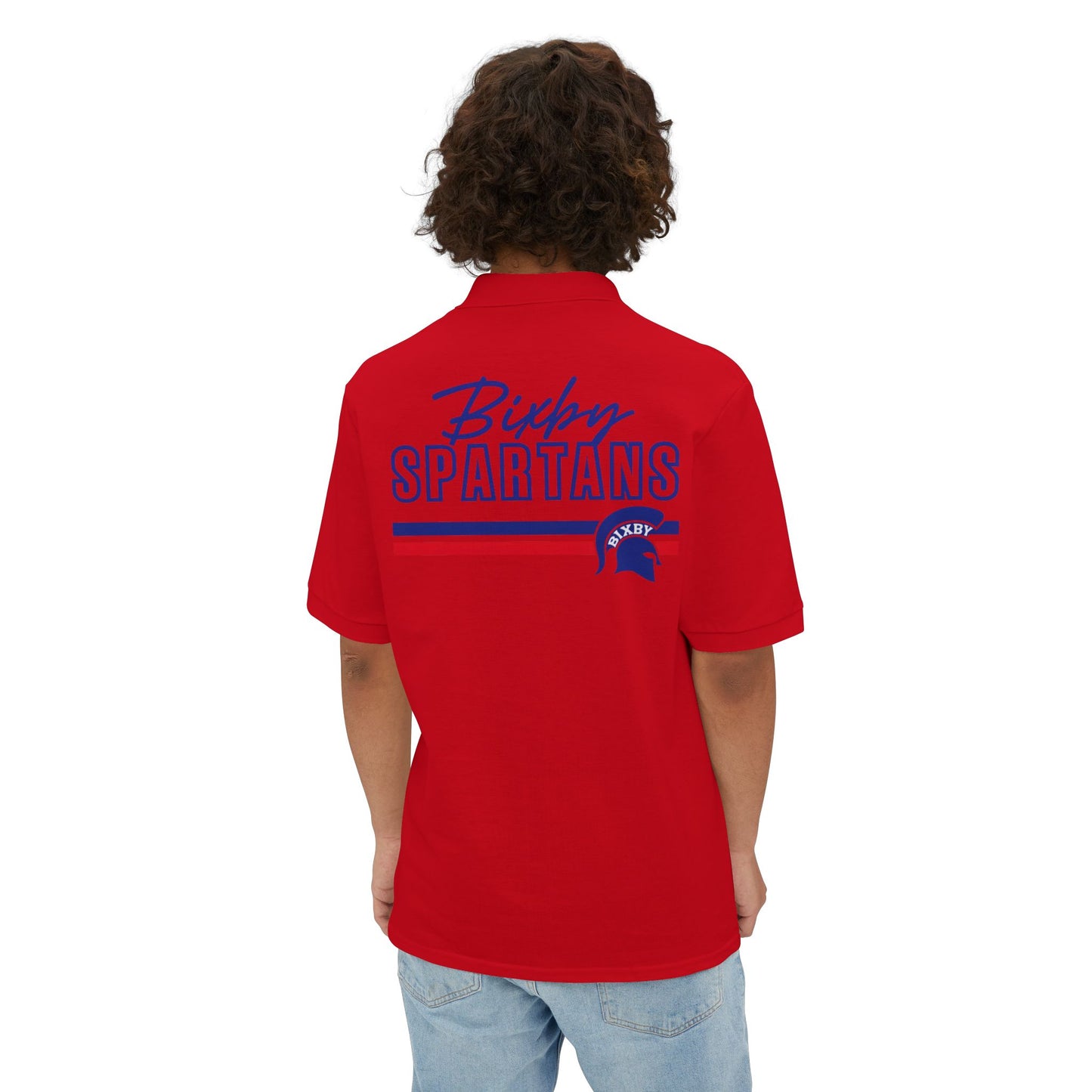 Bixby Spartan Jerzees Polo