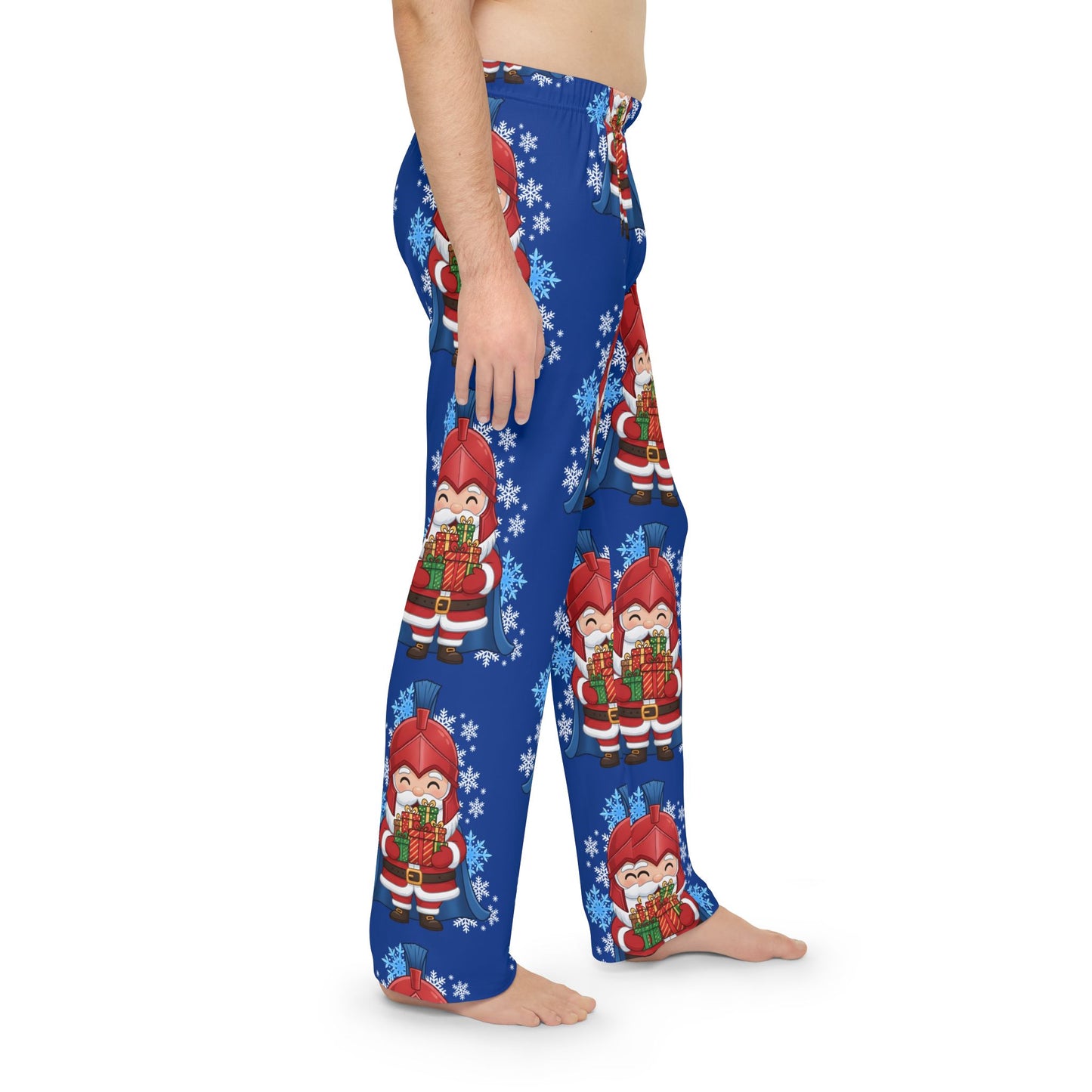 Spartan Santa Blue Men's Pajama Bottoms