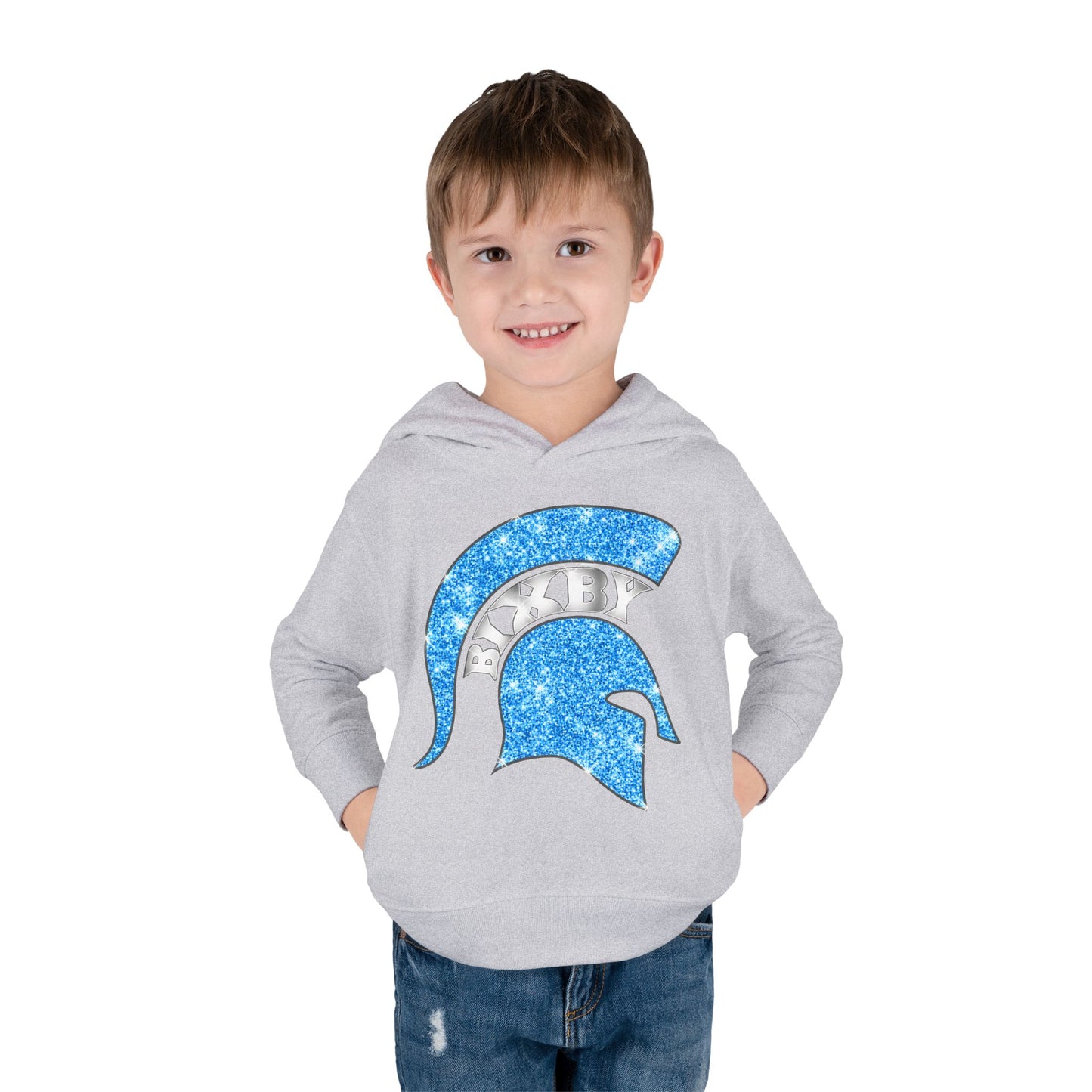 Bixby Spartans Blue Bling Toddler Rabbit Skins Sweatshirt