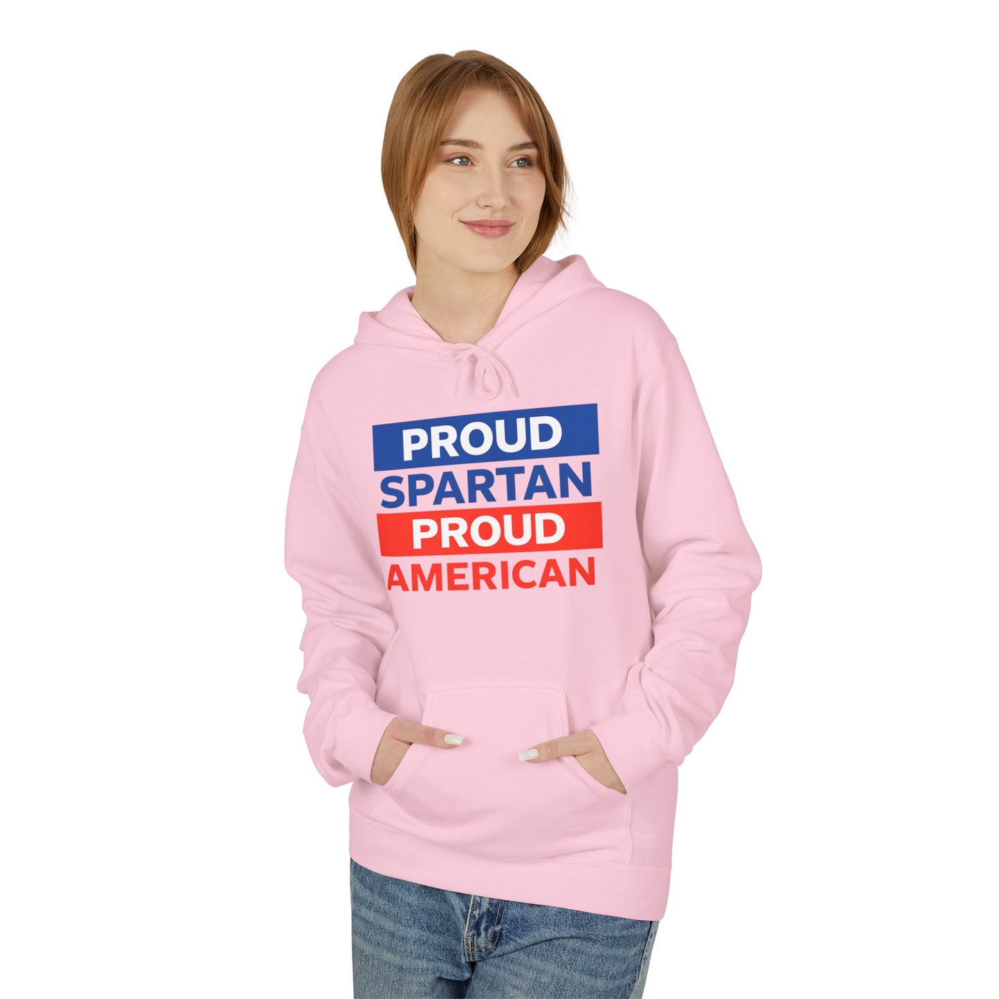 Proud Spartan Proud American Gildan Hoodie