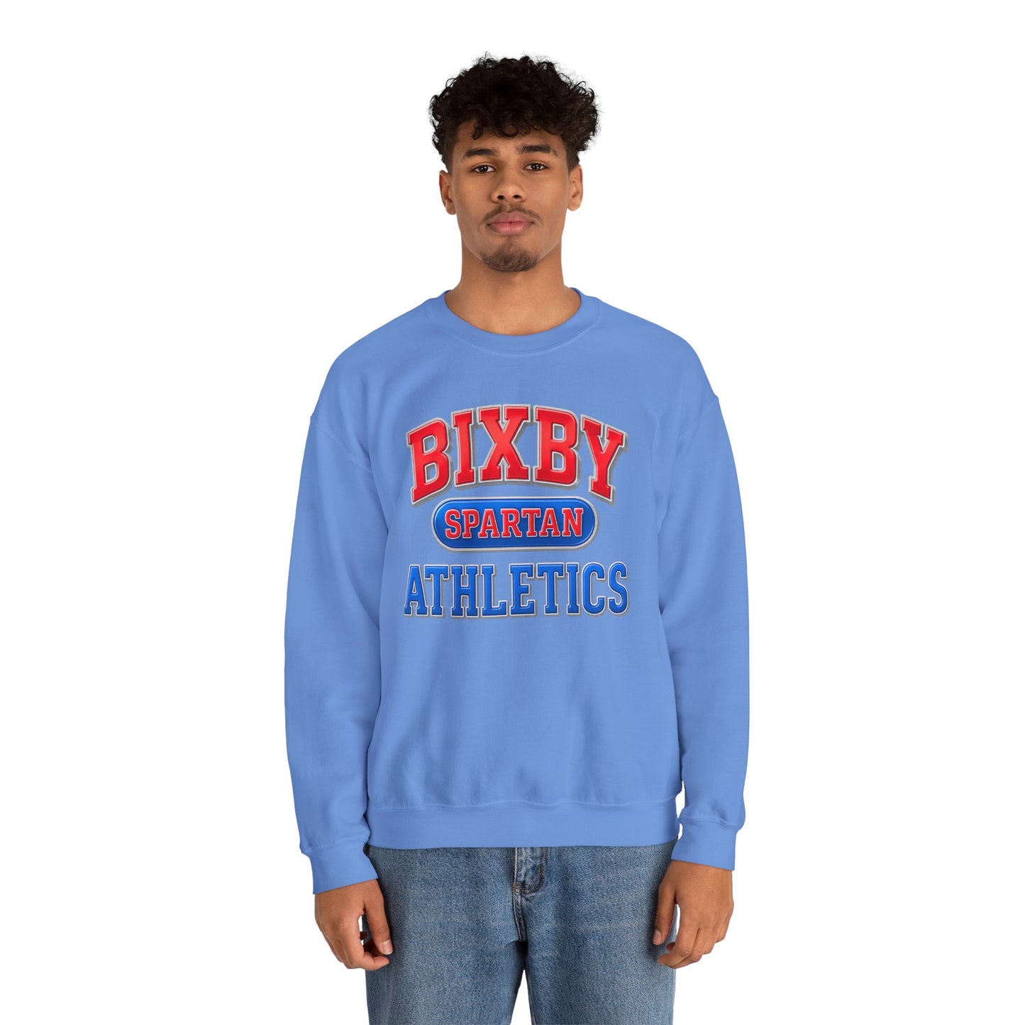 Bixby Spartan Athletics Metallic Gildan Sweatshirt