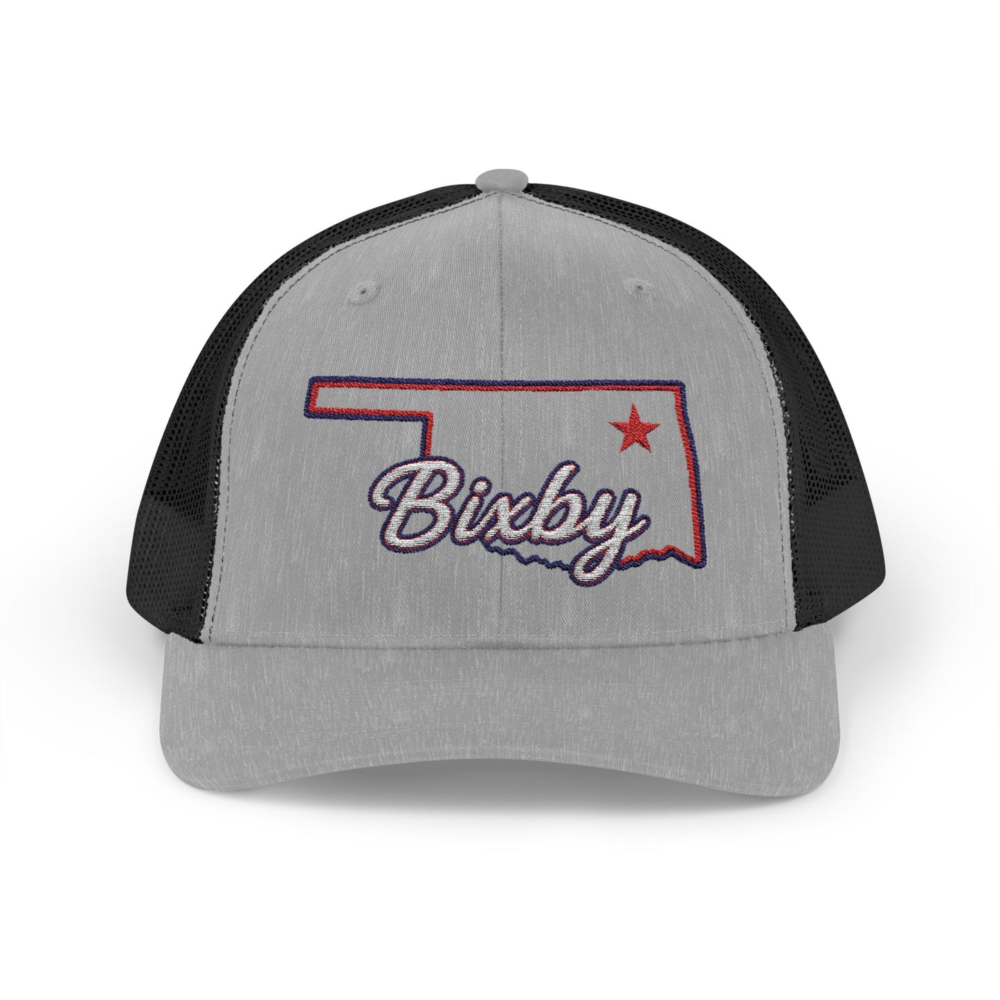 Bixby OK Embroidered Trucker Snapback Hat