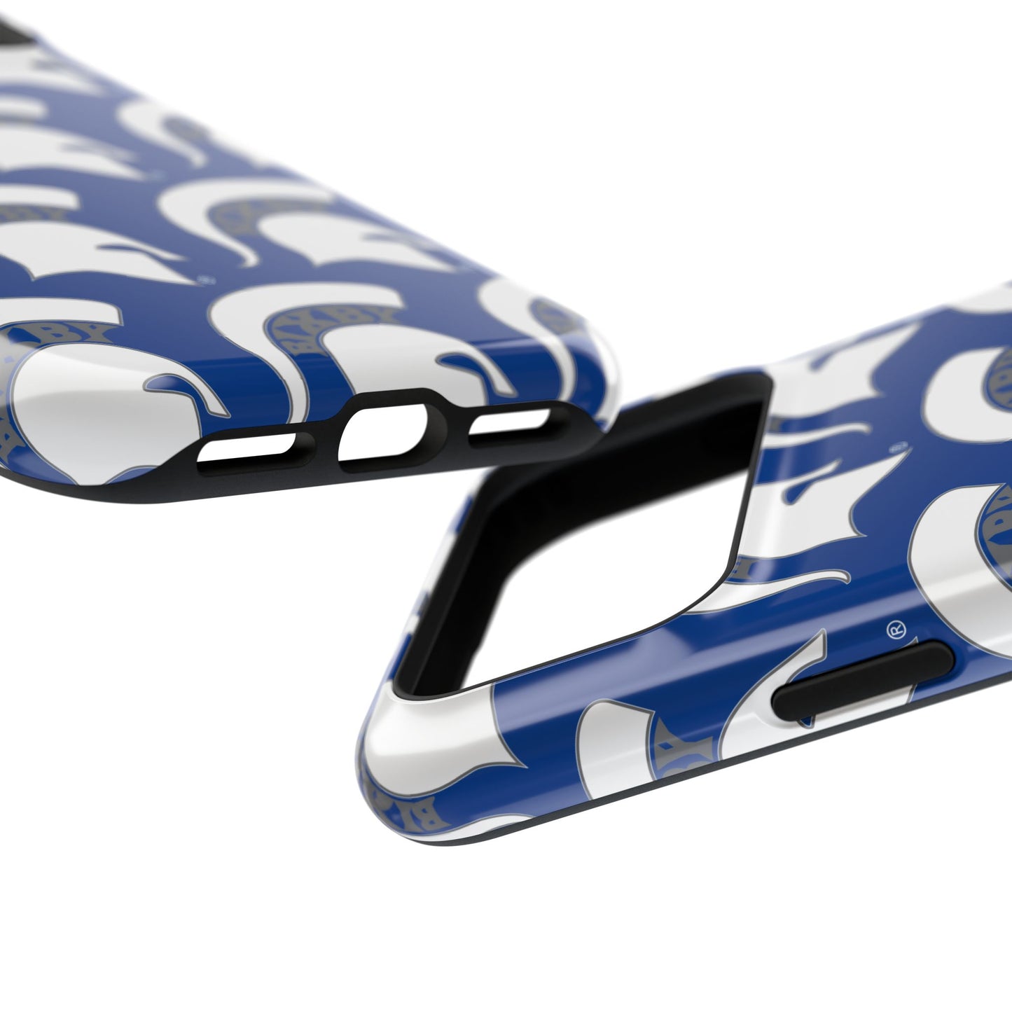 Bixby Spartan White Logo Impact Resistant iPhone Case