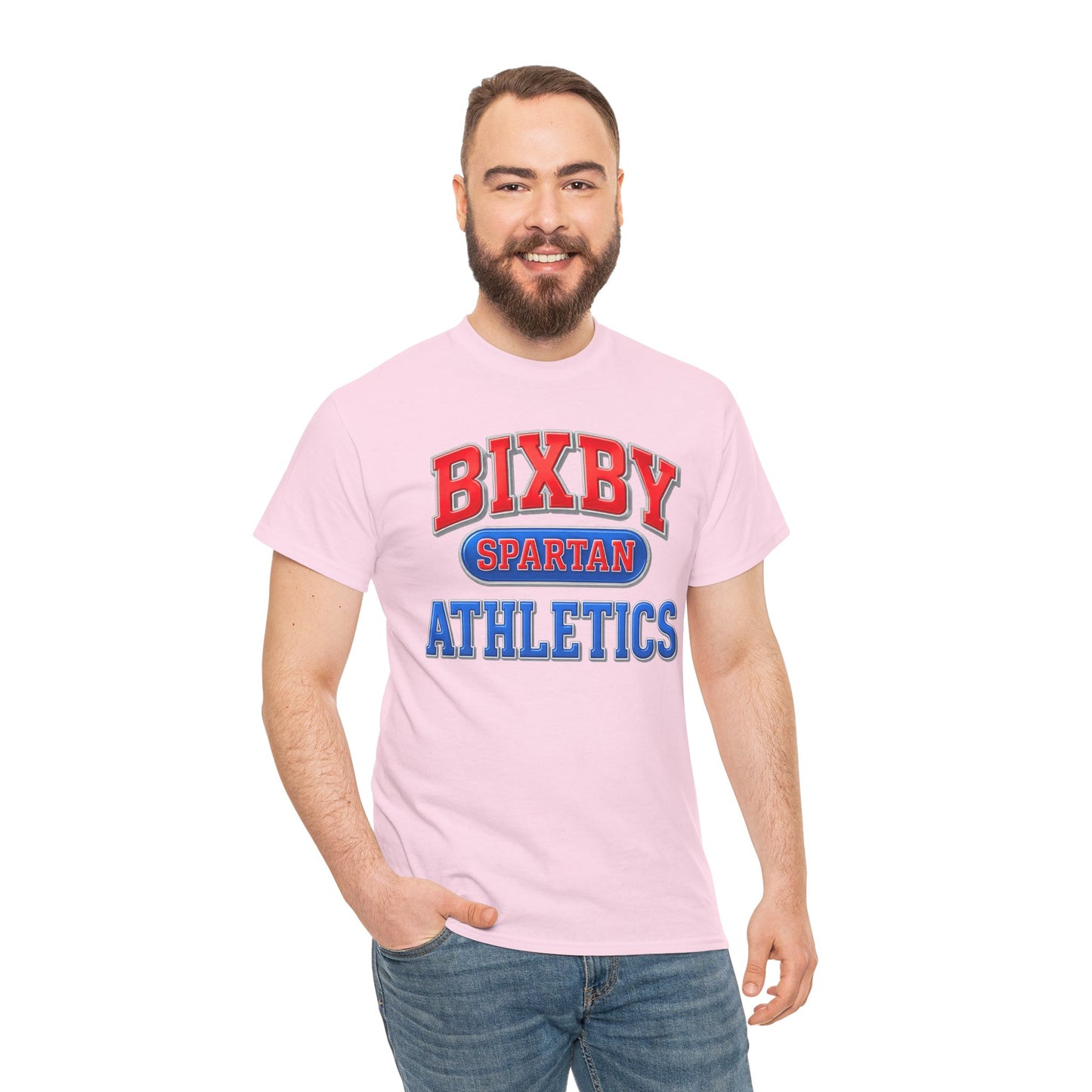 Bixby Spartan Athletics Metallic Gildan Tee