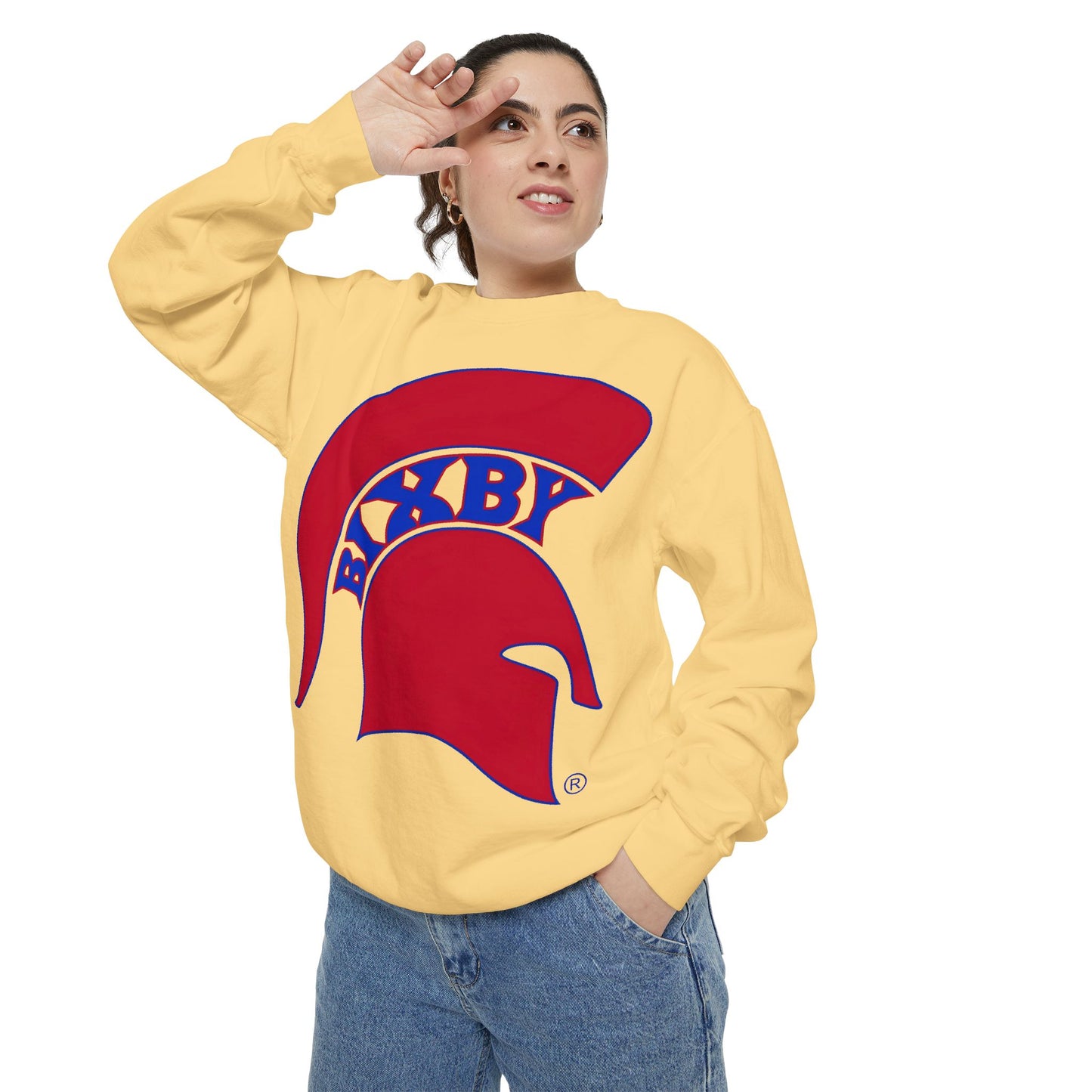 Bixby Spartan White Logo Sweatshirt
