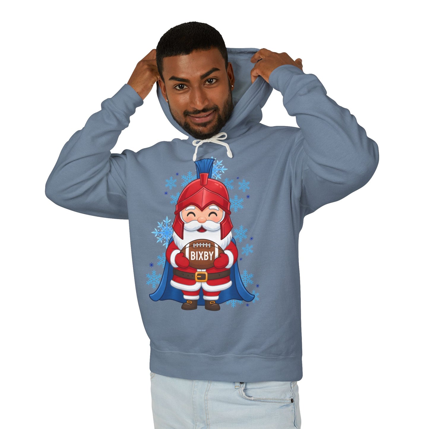 Spartan Football Santa Premium Comfort Colors Hoodie
