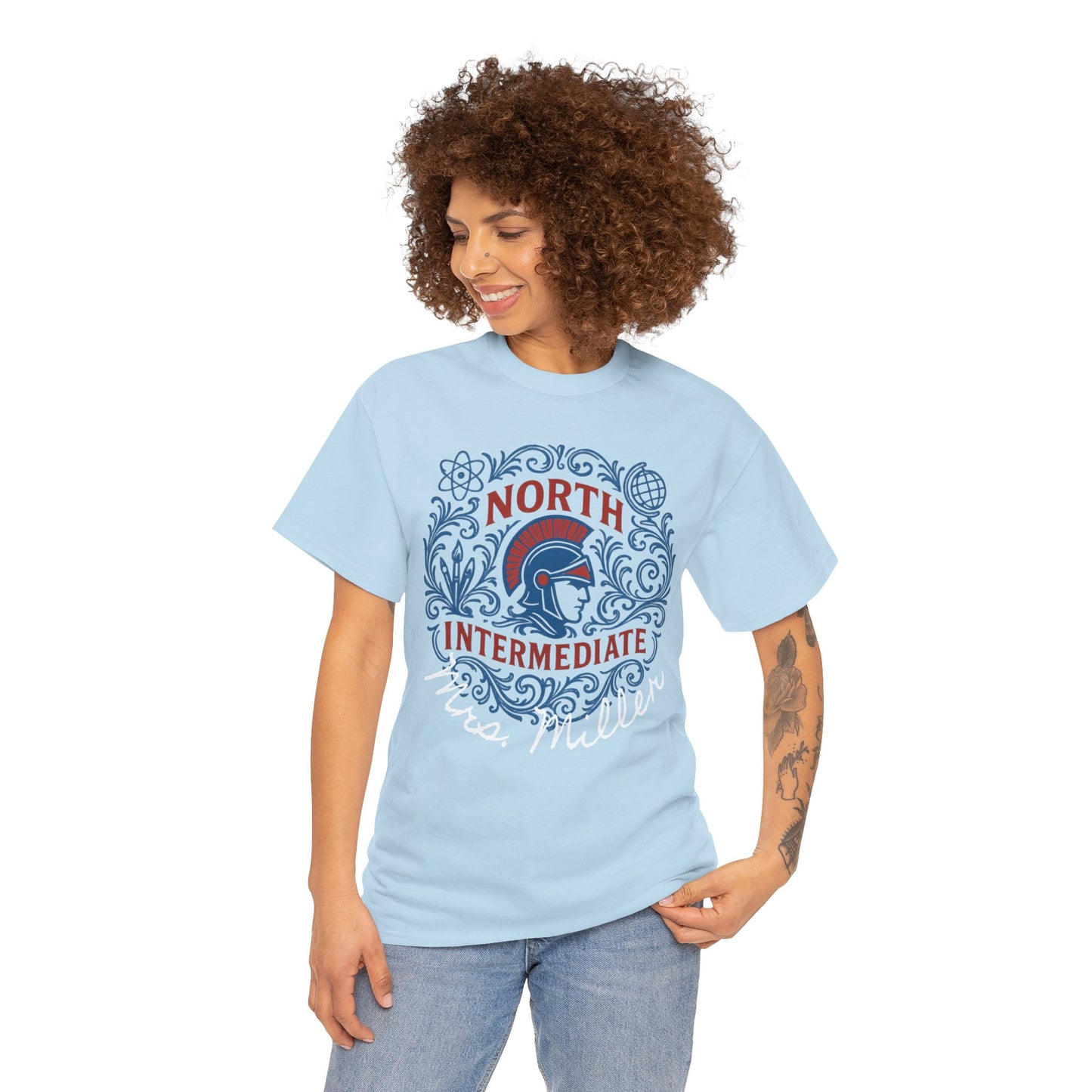 Floral Bixby North Intermediate Spartan Gildan Tee