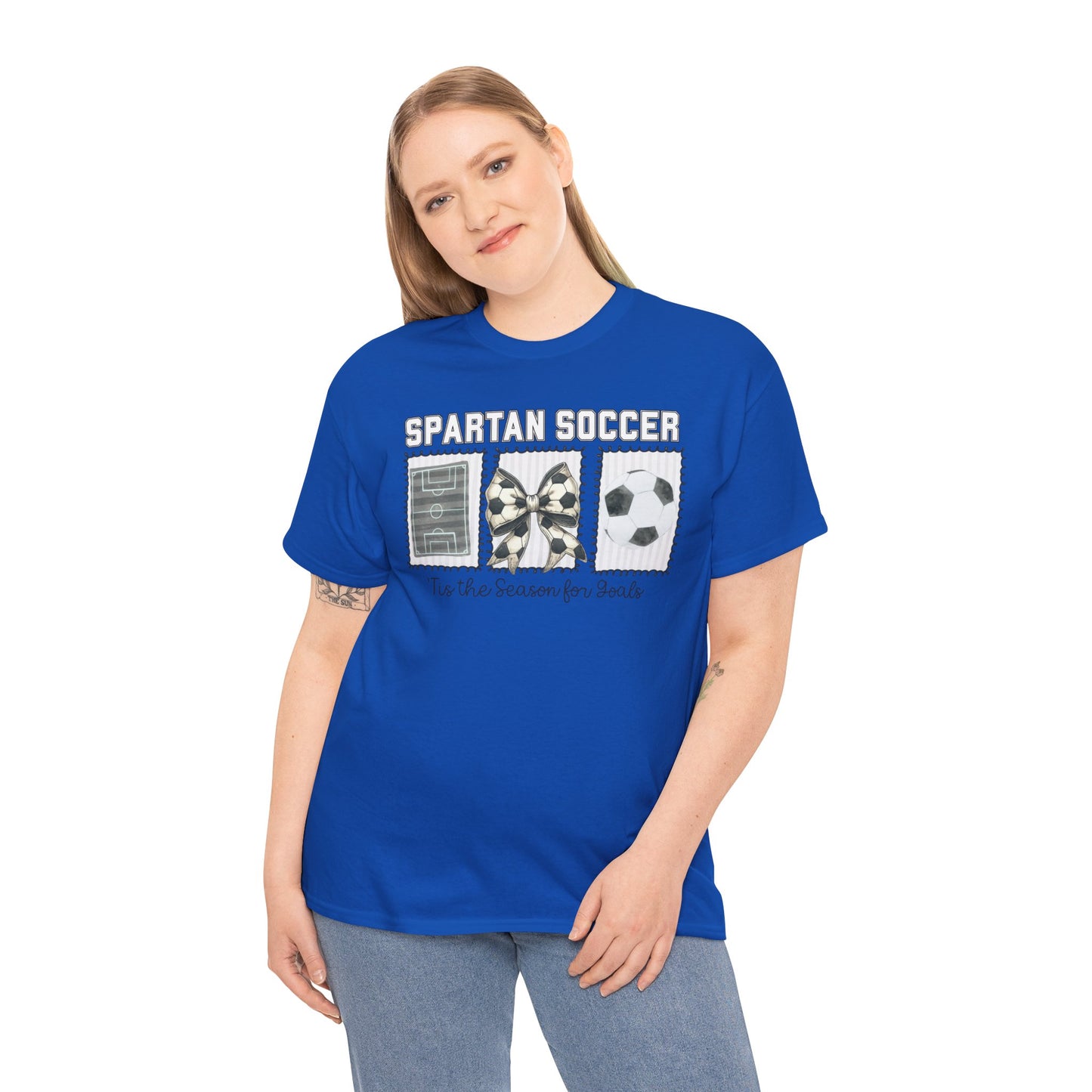Spartan Soccer Tis The Season For Goals Gildan Tee