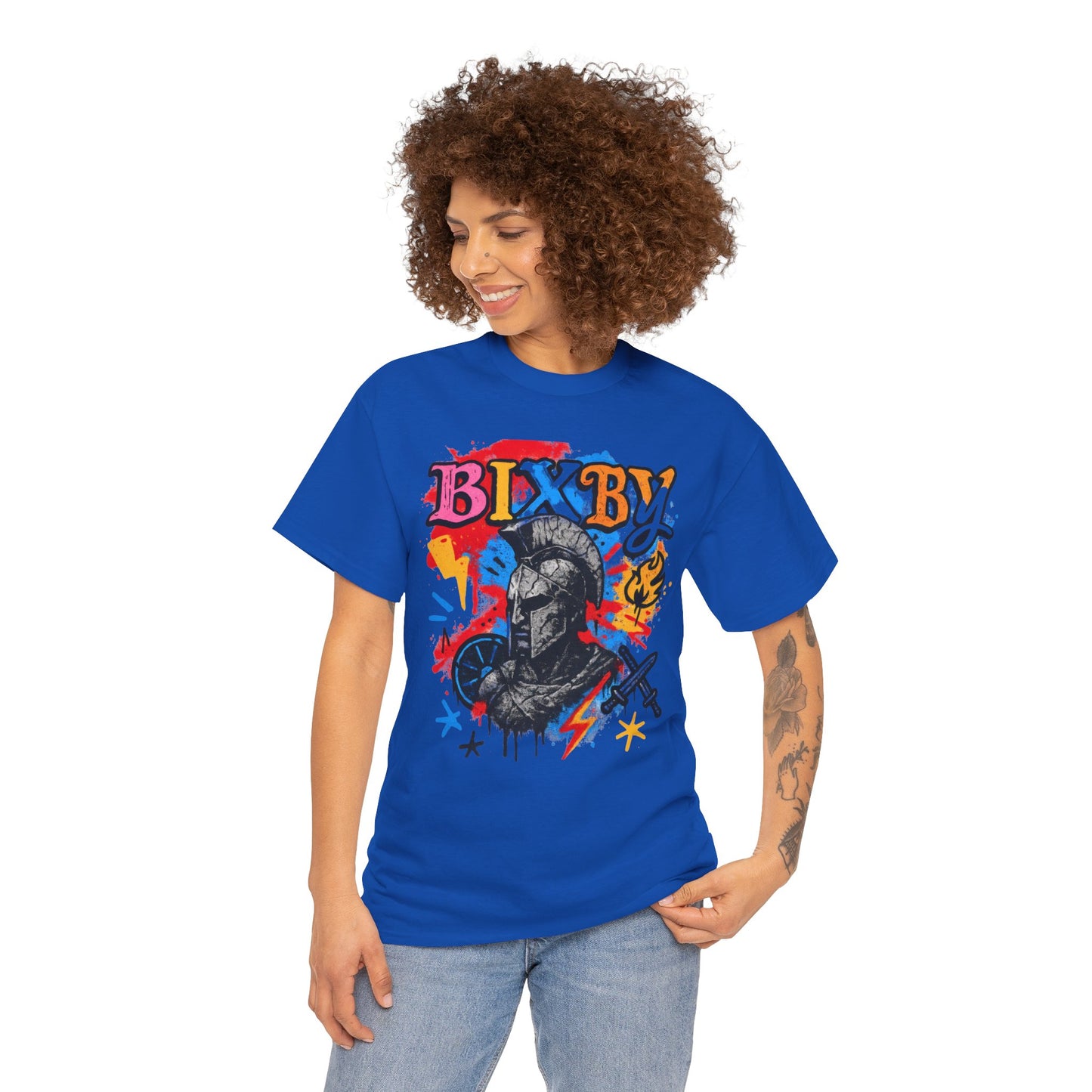 Bixby Spartan Graffiti Chaos Gildan Tee