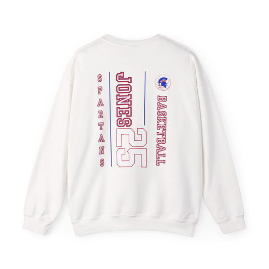 Personalized Boys Bixby Spartan Basketball Crewneck Sweatshirt