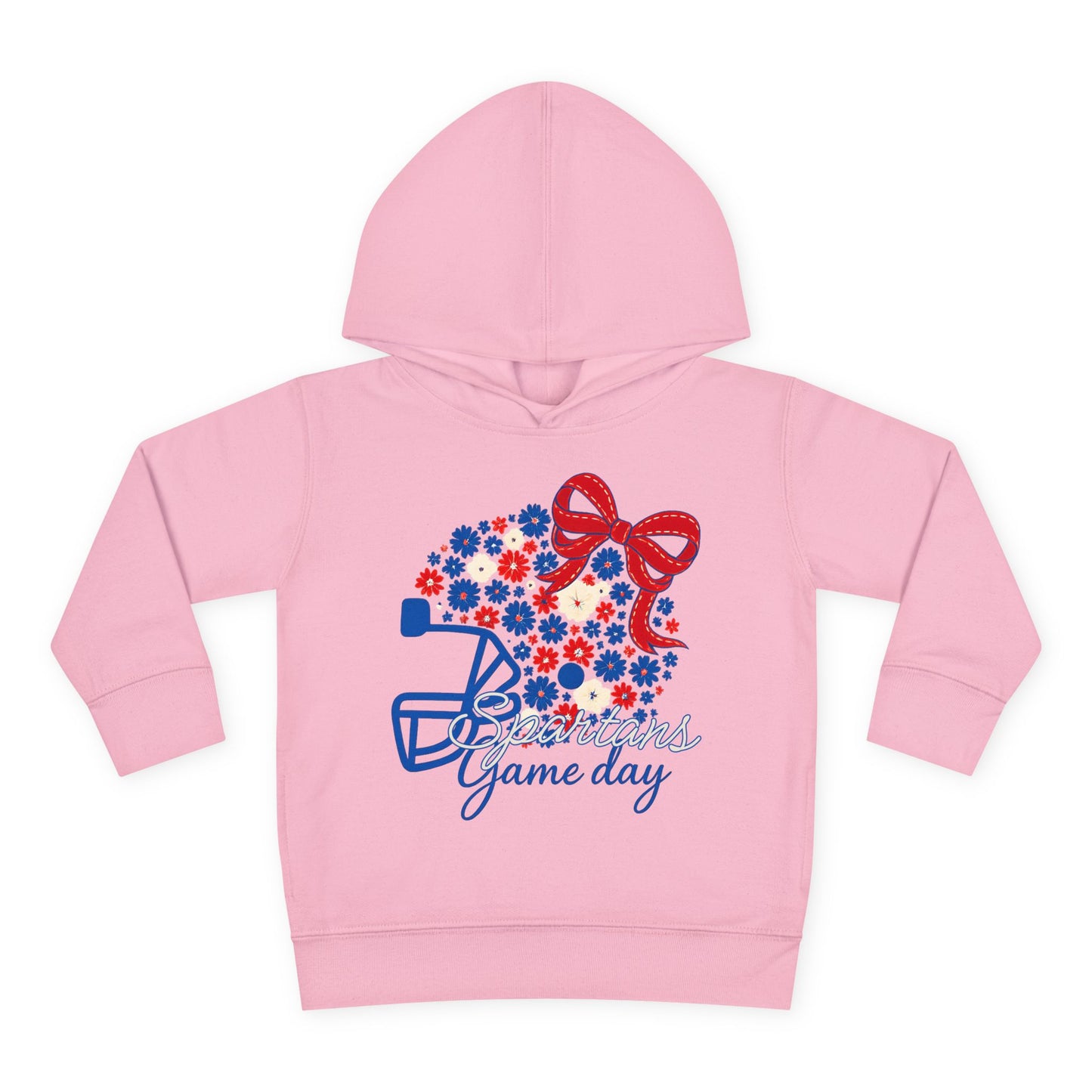Bixby Spartans Floral Gameday Helmet Toddler Rabbit Skins Hoodie