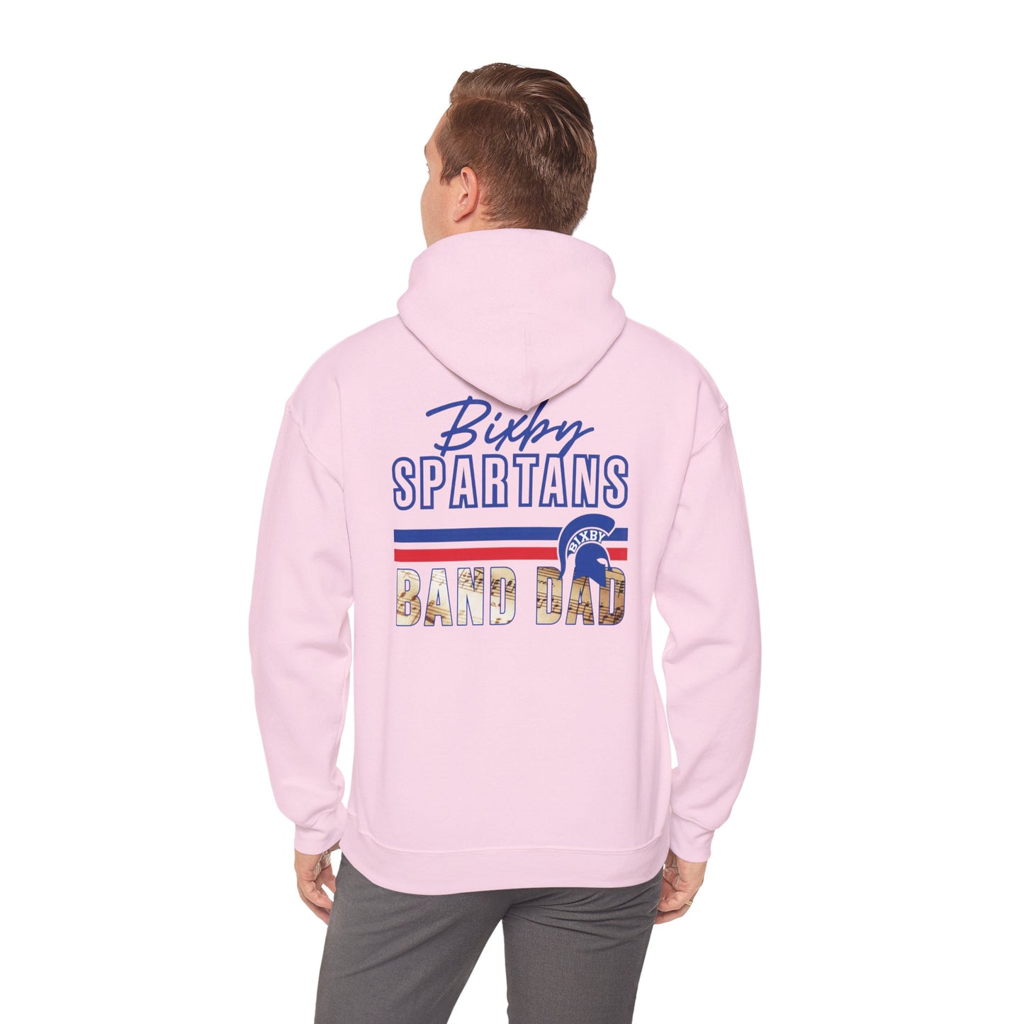 Bixby Spartans Band Dad Gildan Hoodie