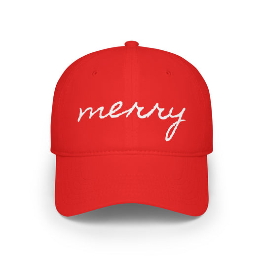 Merry Low Profile Embroidered Ball-Cap