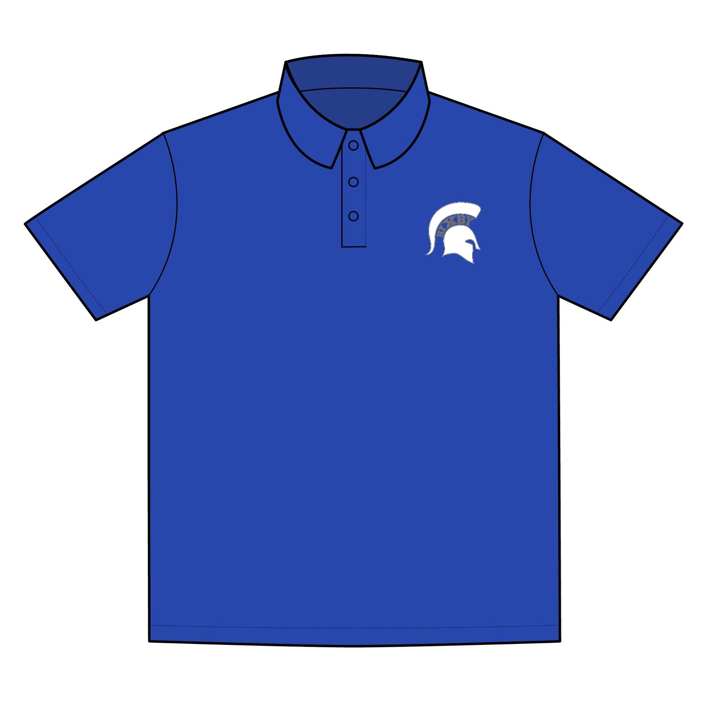 Spartan White Logo PosiCharge Sport-Tek Polo
