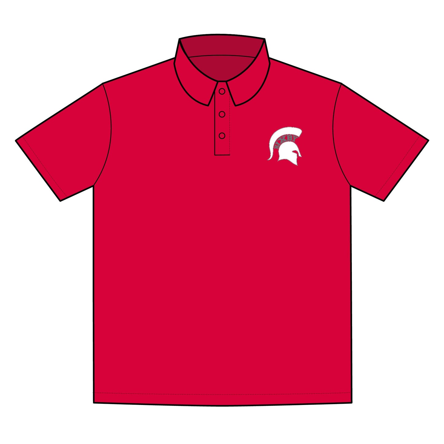 Spartan White Logo PosiCharge Sport-Tek Polo