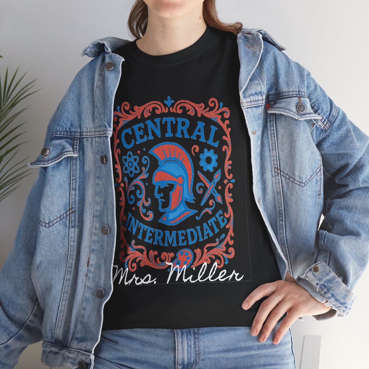Ornate Central Intermediate Personalized Spartan Gildan Tee