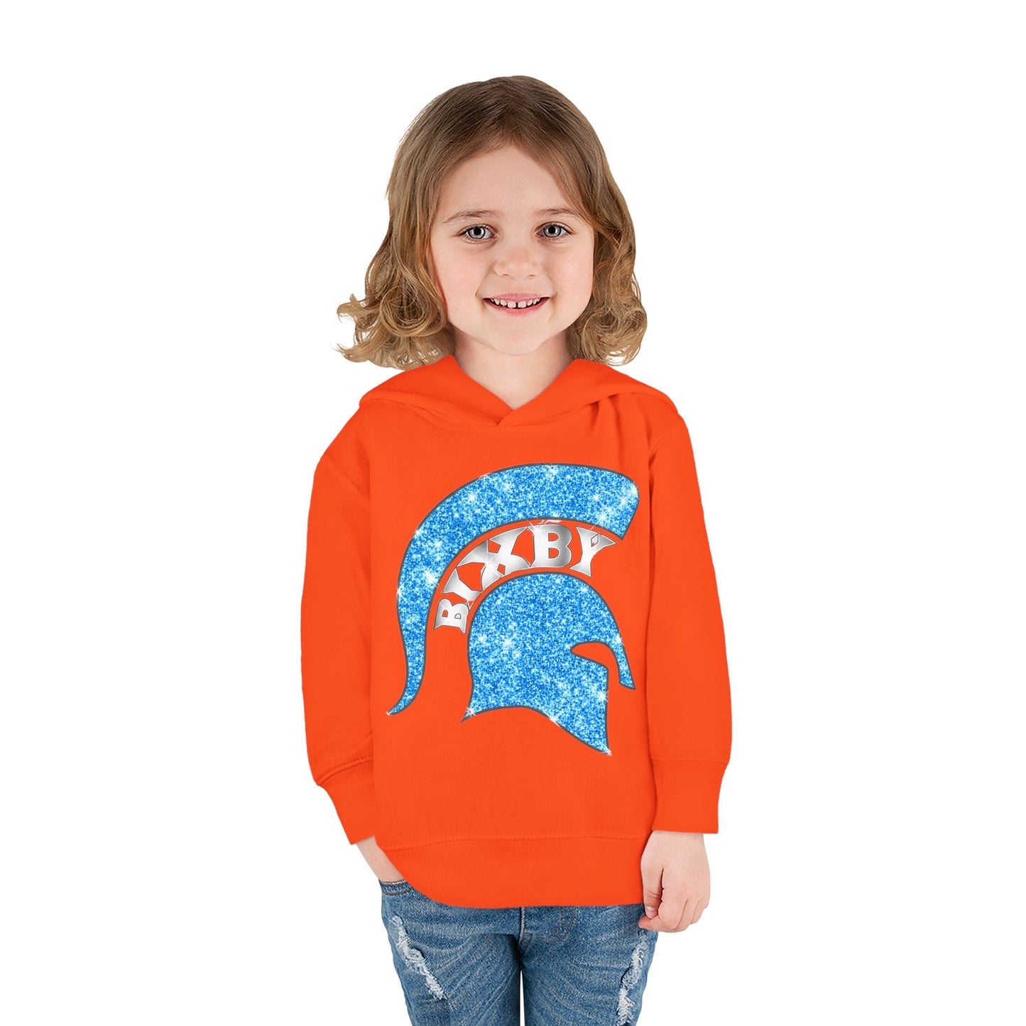 Bixby Spartans Blue Bling Toddler Rabbit Skins Sweatshirt