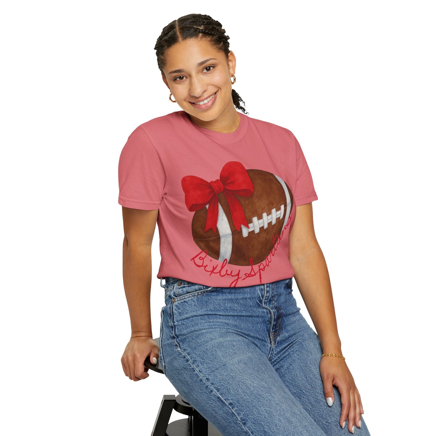 Cheer and Football Comfort Colors Tee