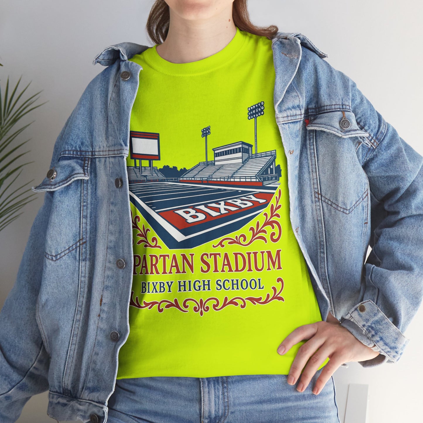 Ornate Spartan Stadium Gildan Tee