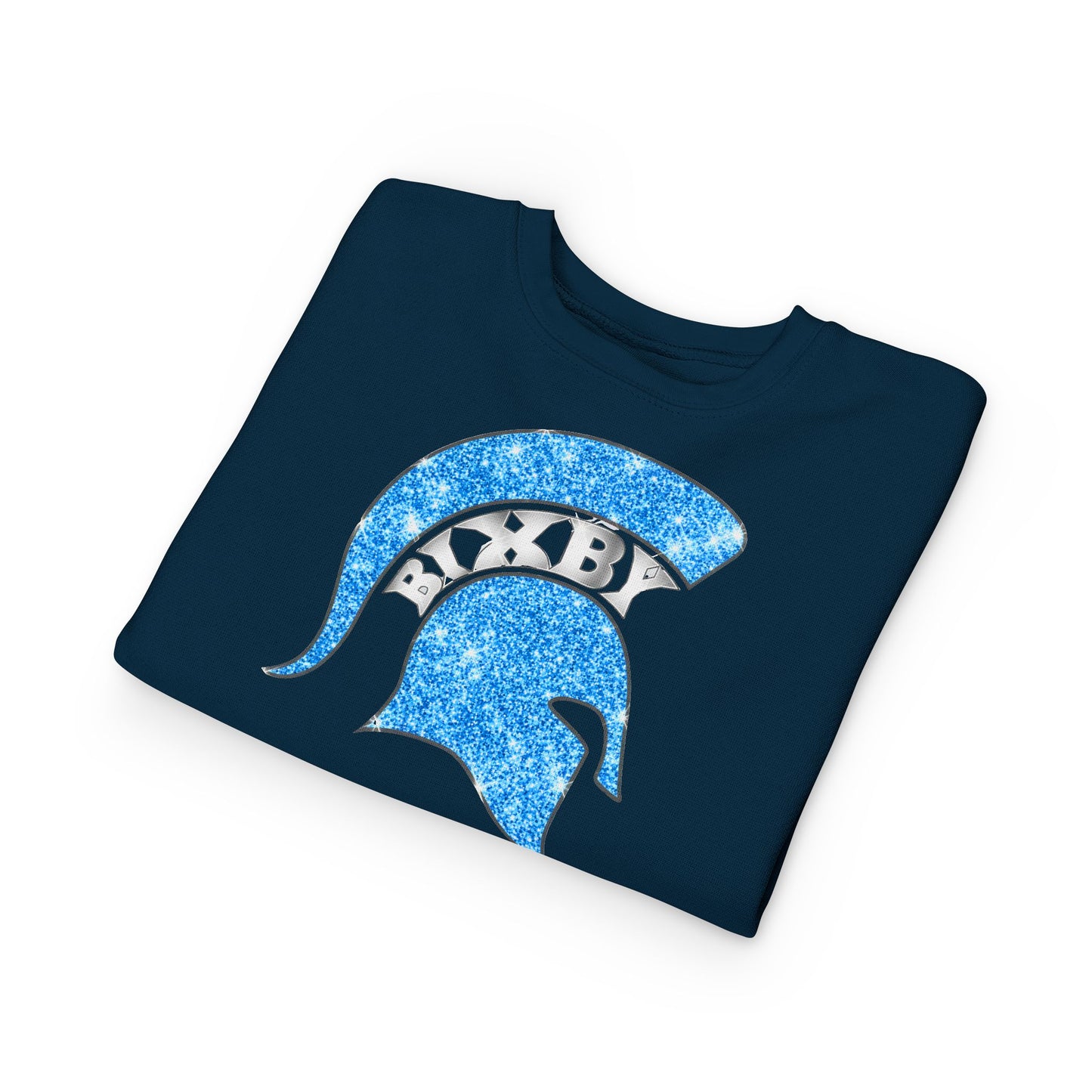 Bixby Spartans Blue Bling Toddler Rabbit Skins Sweatshirt
