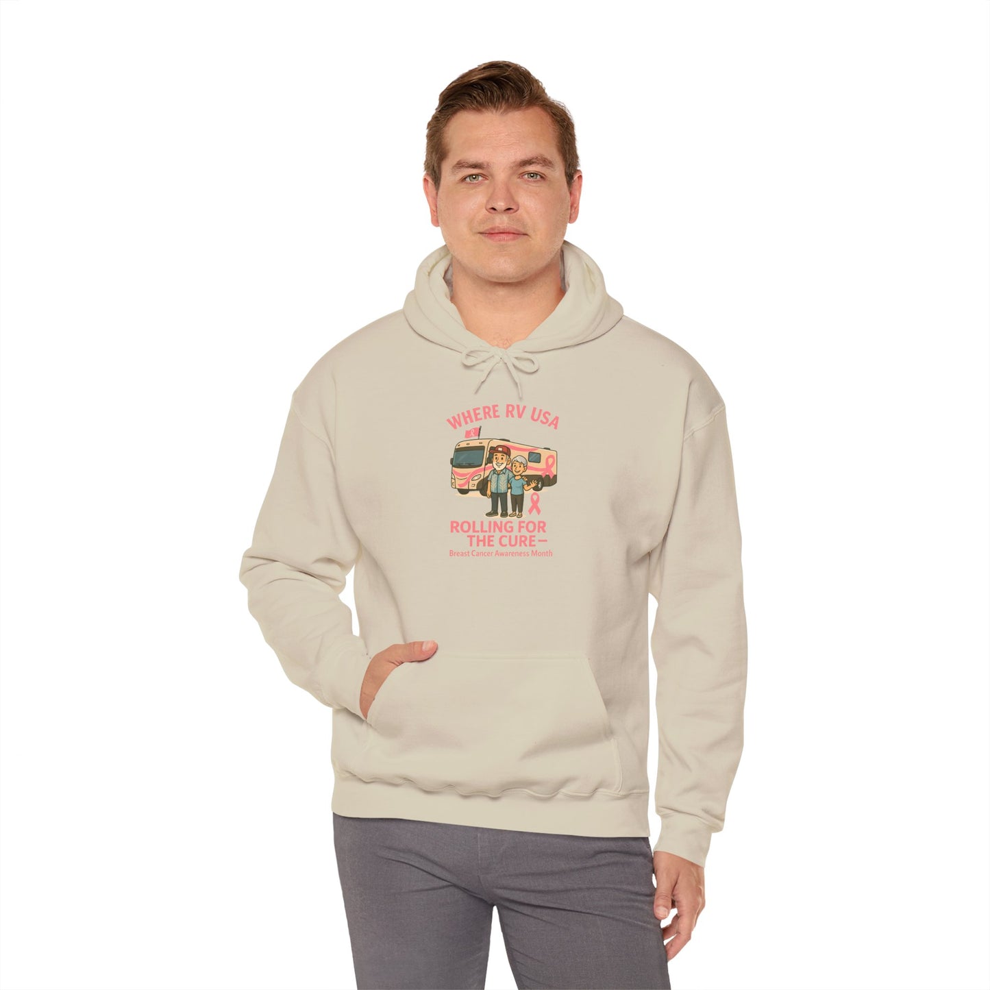 Where RV USA Breast Cancer Awareness Gildan Hoodie