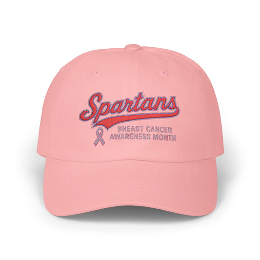 Spartan Breast Cancer Awareness Embroidered Classic Ballcap