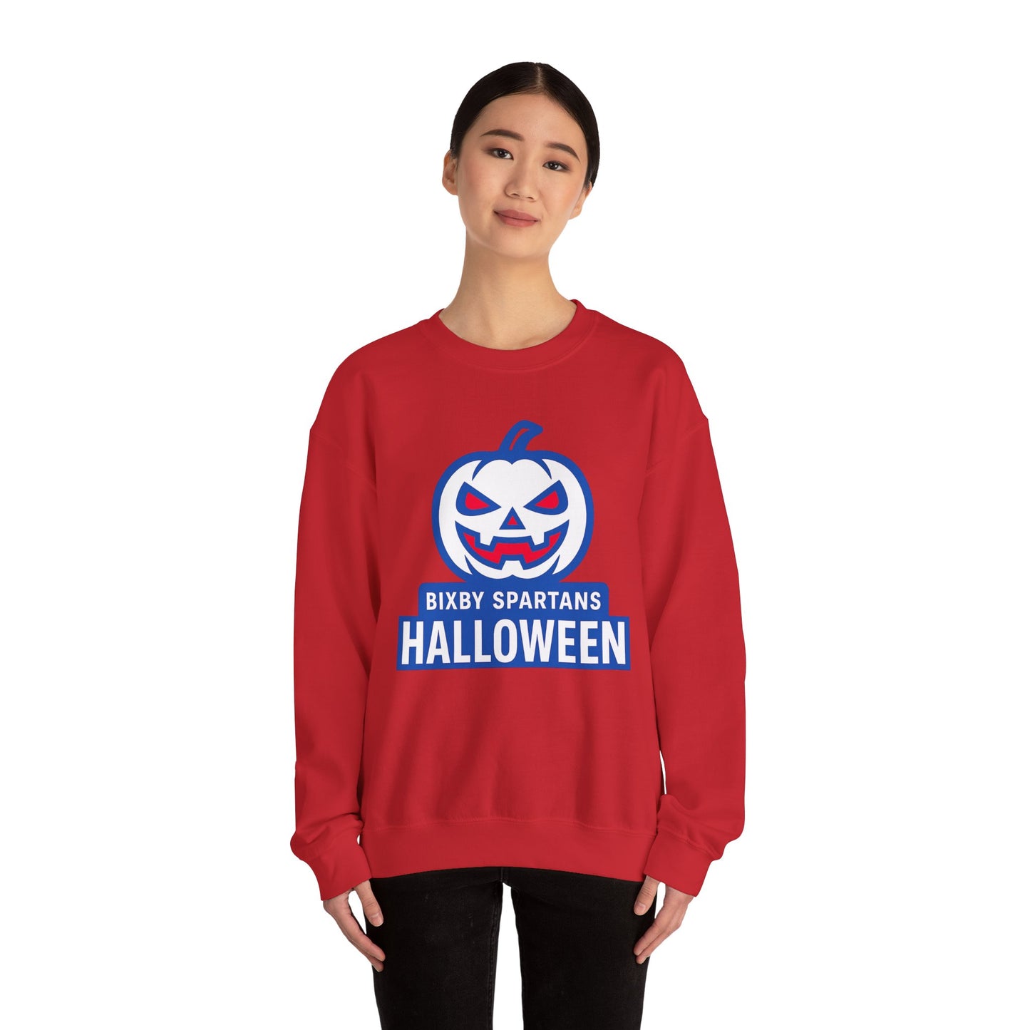 Bixby Spartans Halloween Gildan Sweatshirt