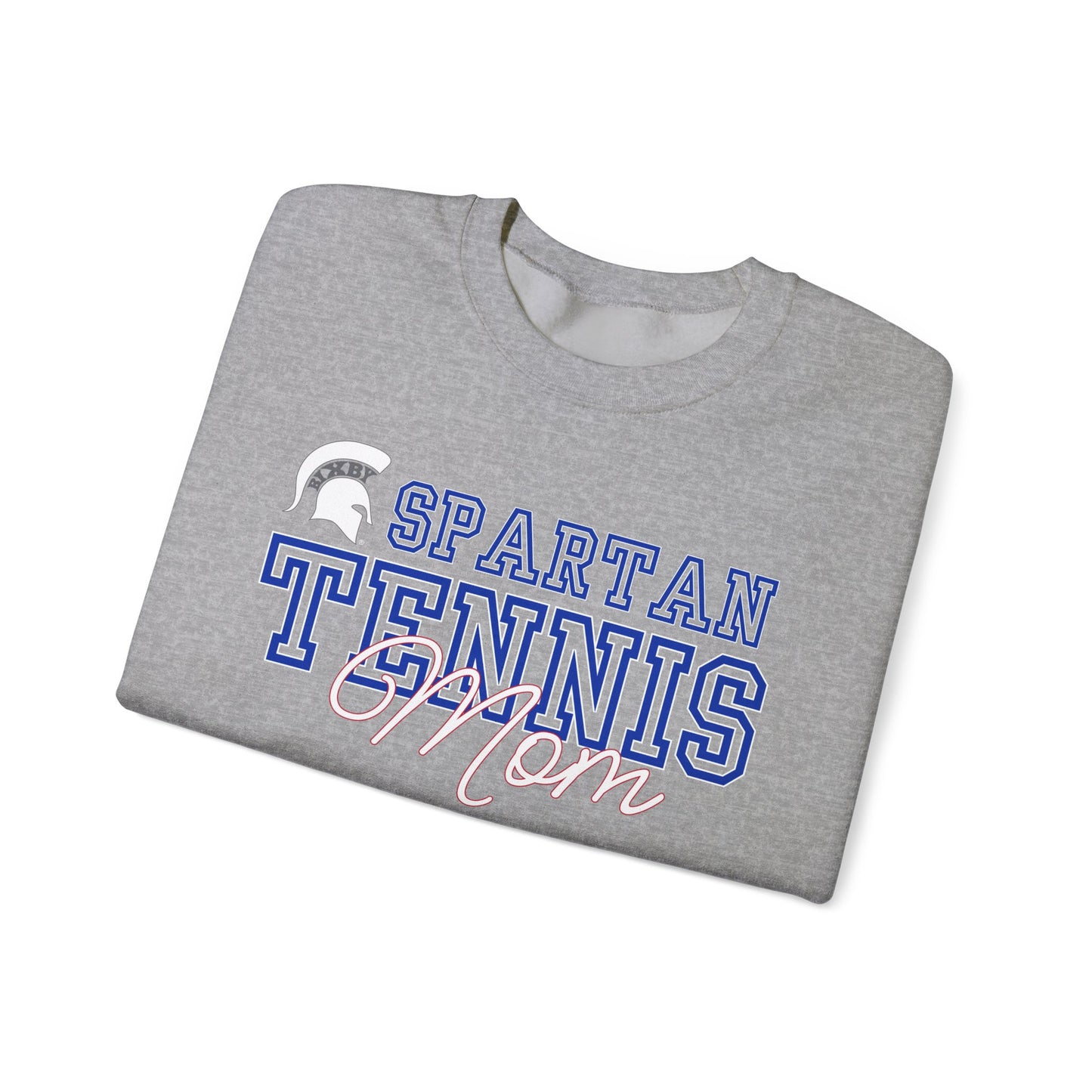 Spartan Tennis Mom Gildan Sweatshirt with Sleeve Print