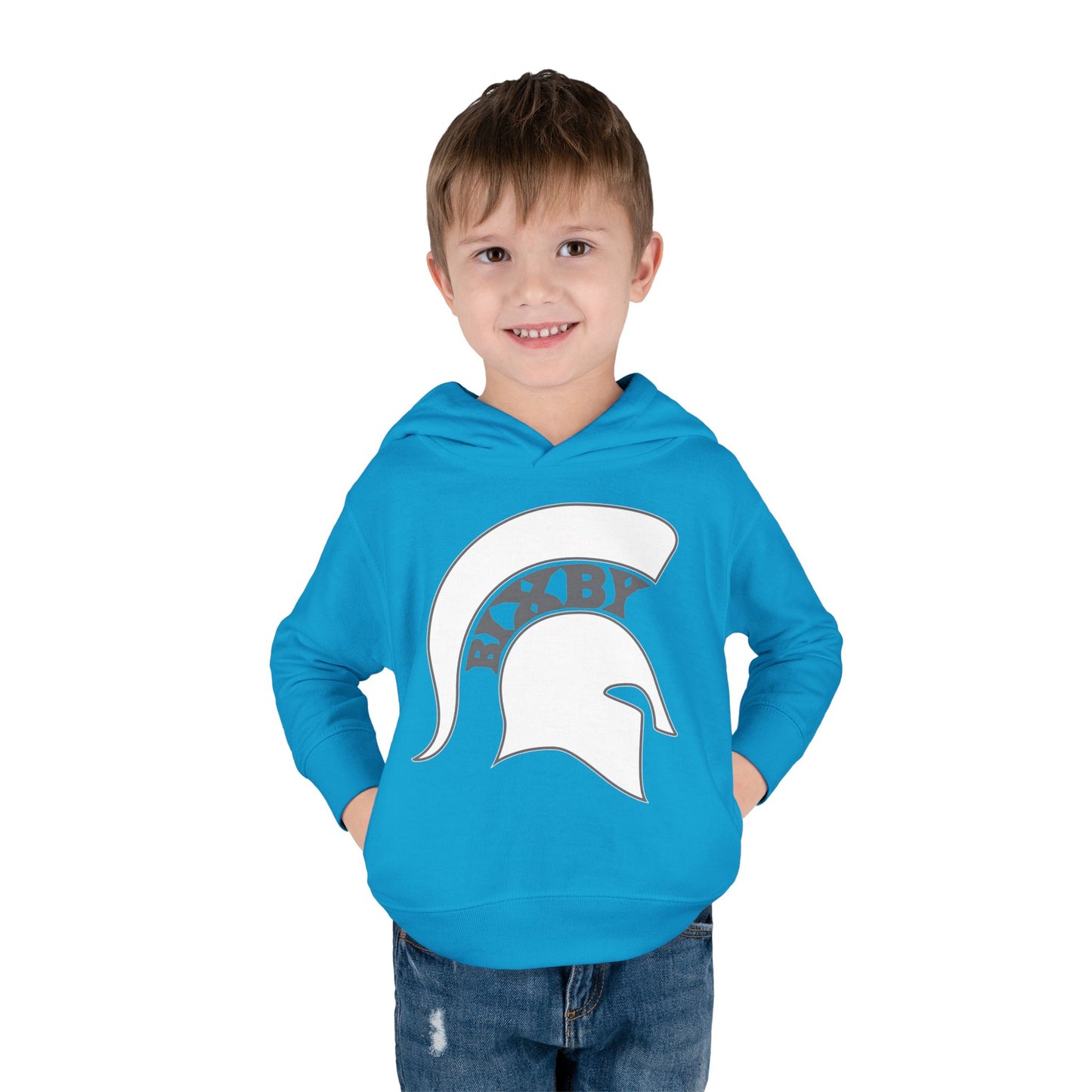 Bixby Spartans White Logo Toddler Rabbit Skins Hoodie
