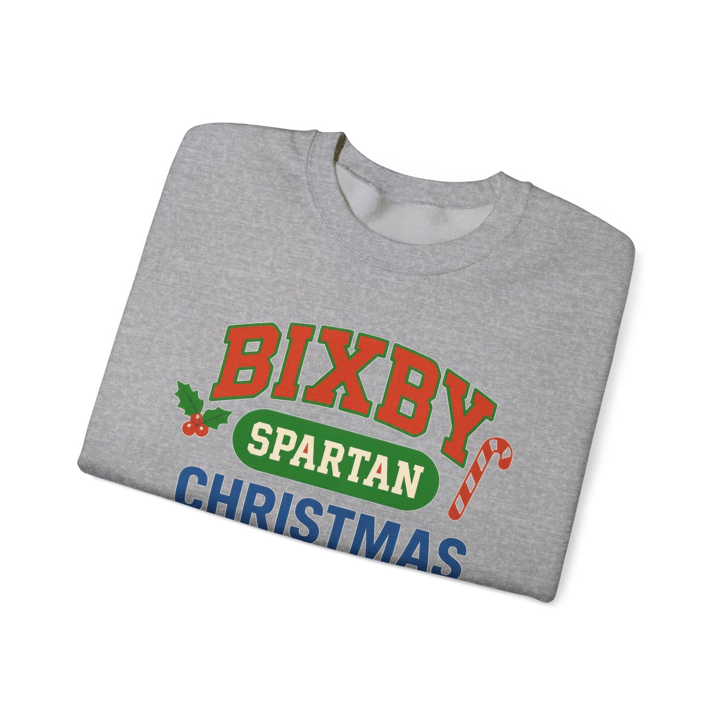 Bixby Spartans Christmas Decor Gildan Sweatshirt