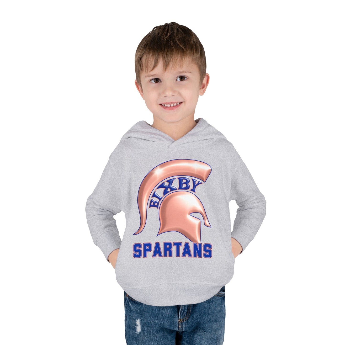 Bixby Spartans Metallic Rose Gold Toddler Rabbit Skins Hoodie
