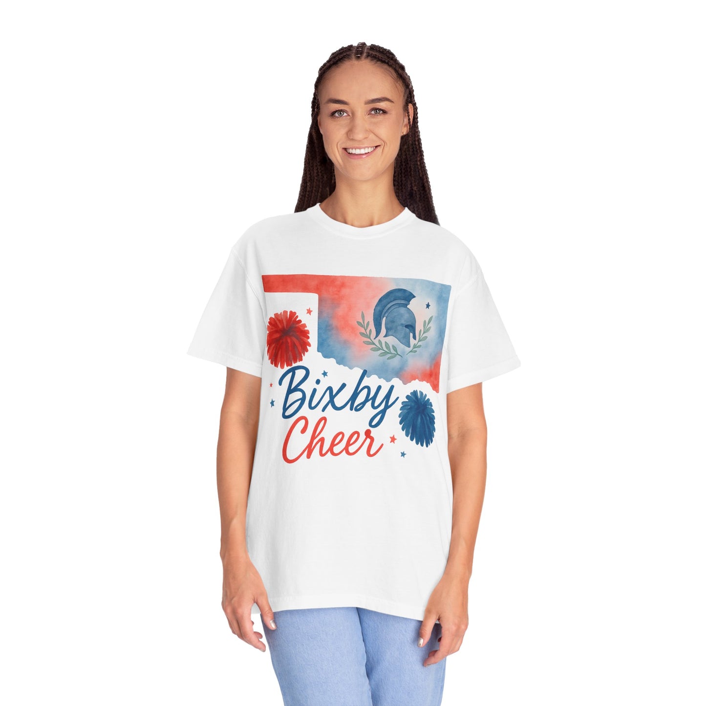 Cheer Bixby OK Watercolor Comfort Colors Tee