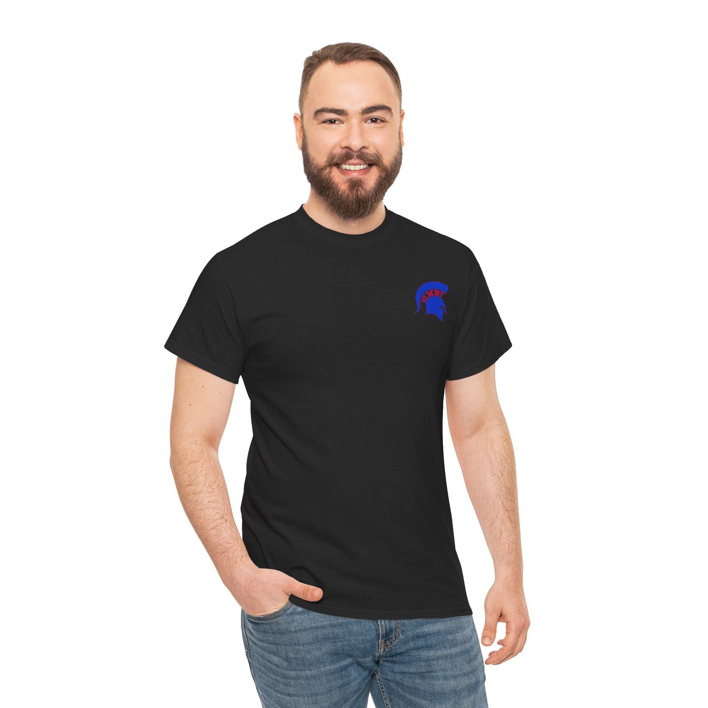 Spartan Blue Logo Gildan Tee