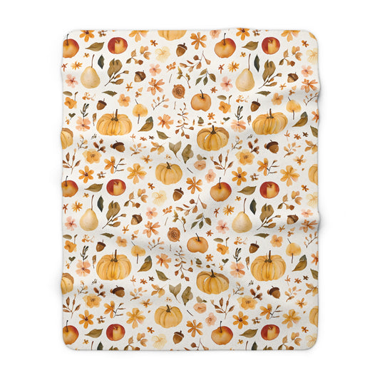 Autumn Vibes Sherpa Comfy Blanket