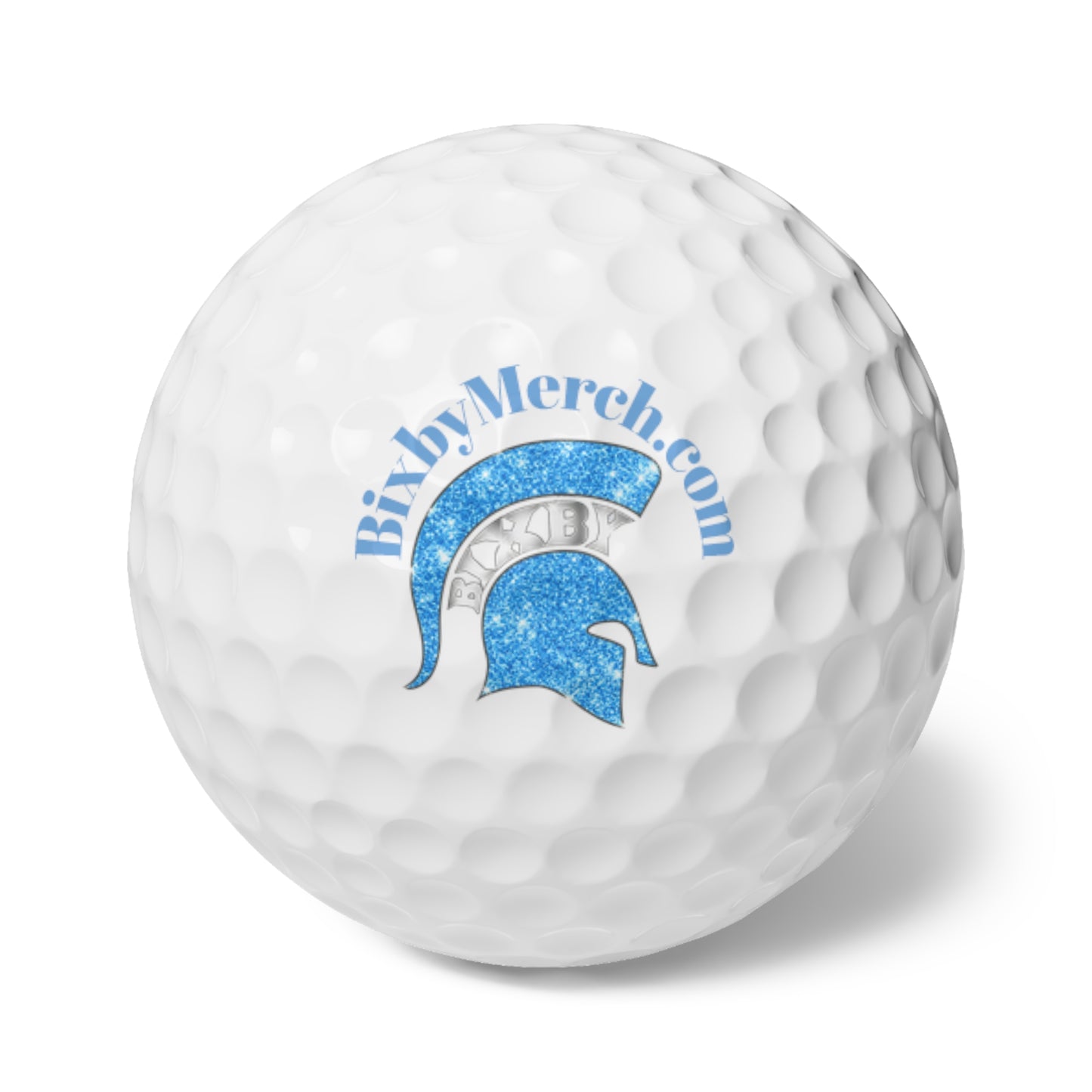 Spartan Blue Bling Golf Ball 6-Pack