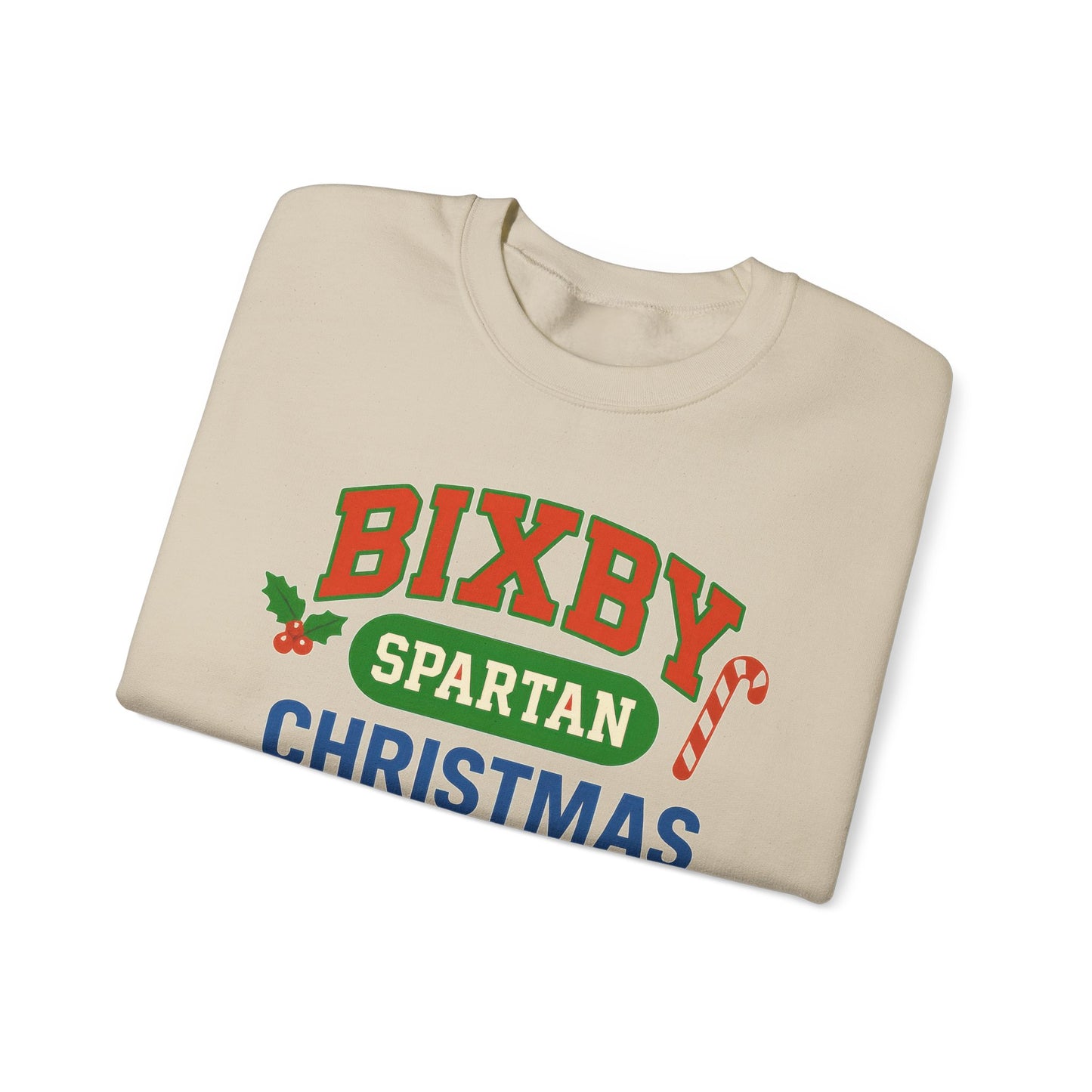 Bixby Spartans Christmas Decor Gildan Sweatshirt