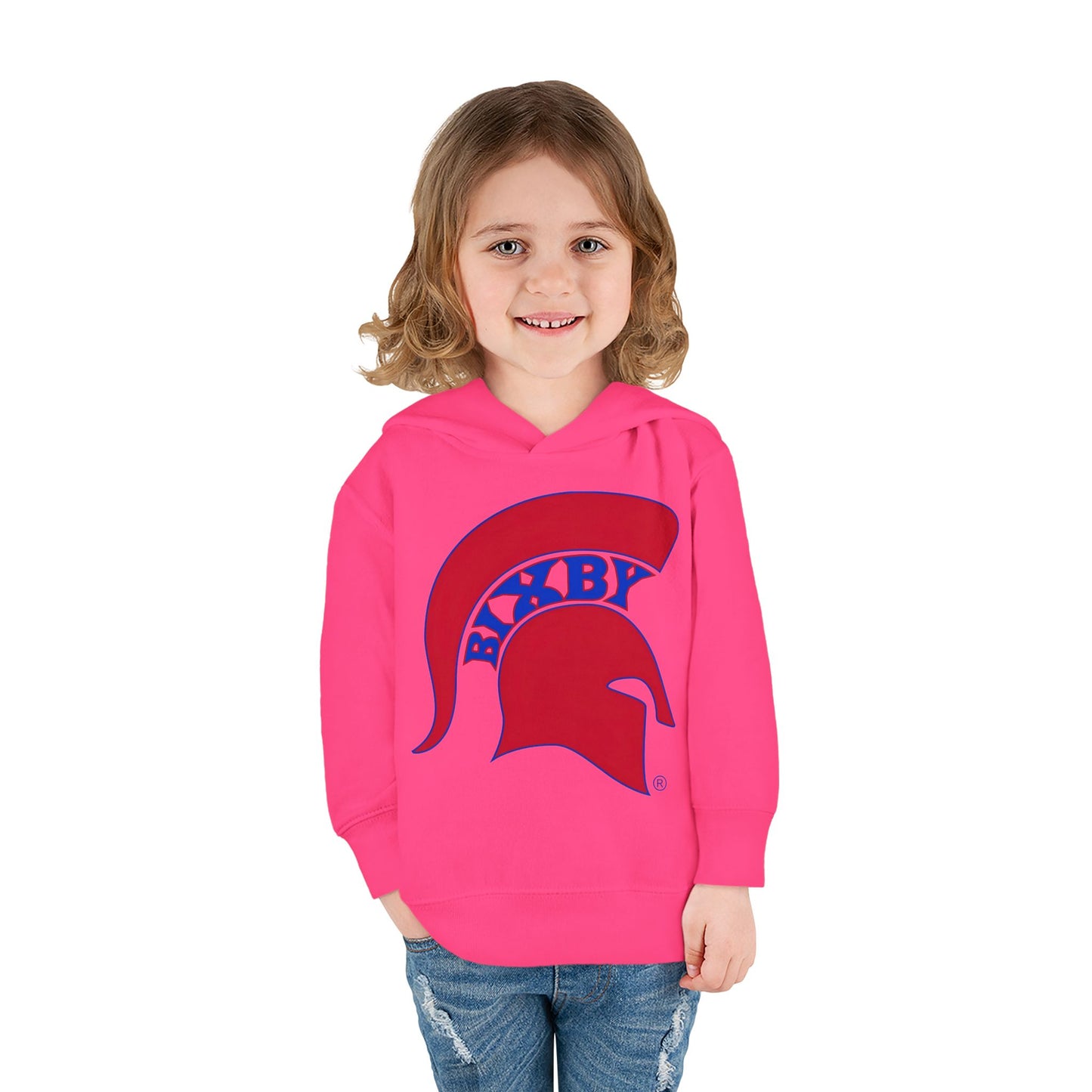 Bixby Spartans Blue Logo Toddler Rabbit Skins Hoodie