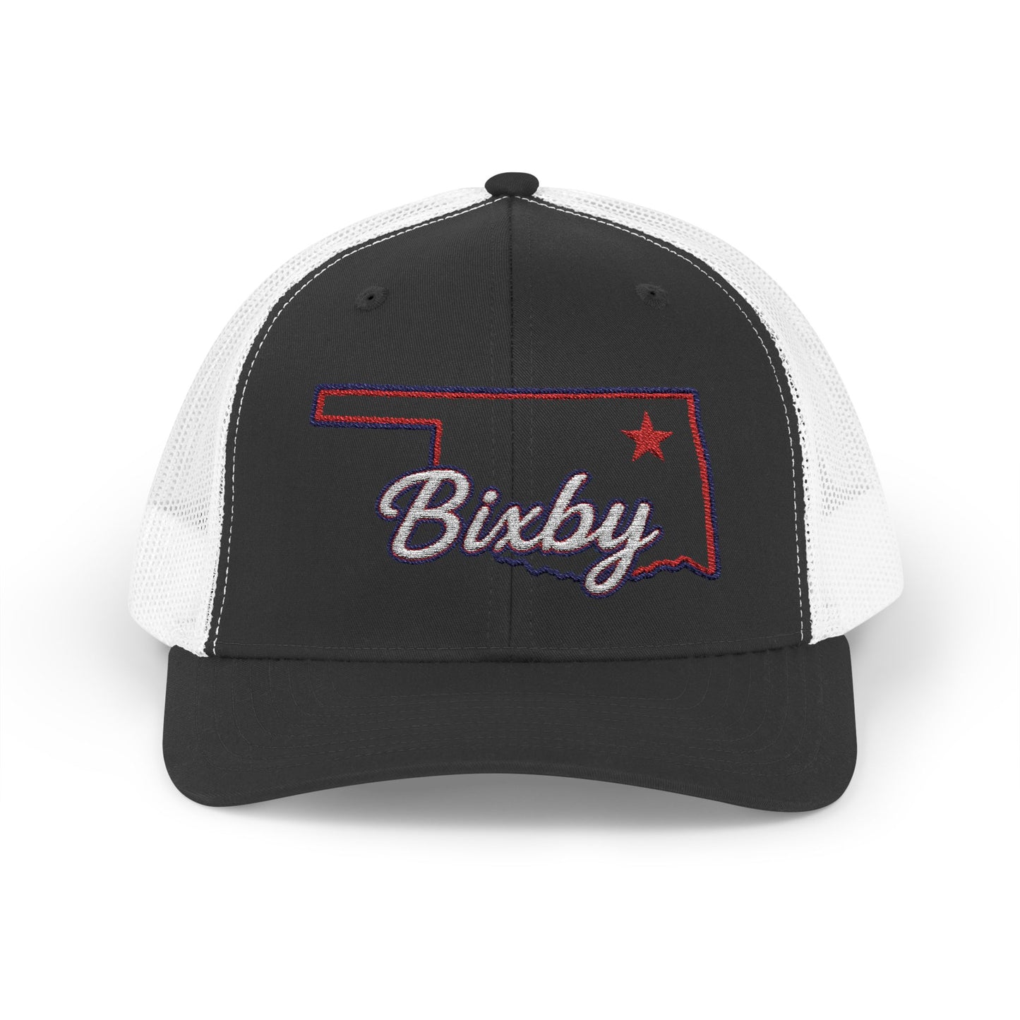 Bixby OK Embroidered Trucker Snapback Hat