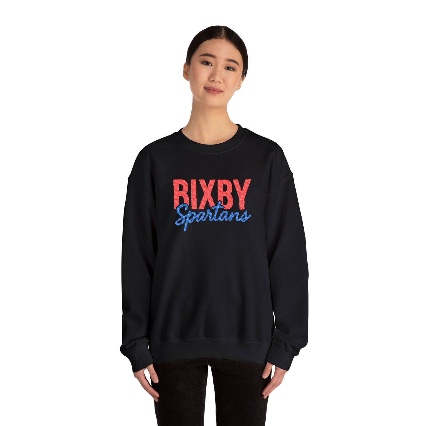 Bixby Spartans Embroidered Gildan Sweatshirt