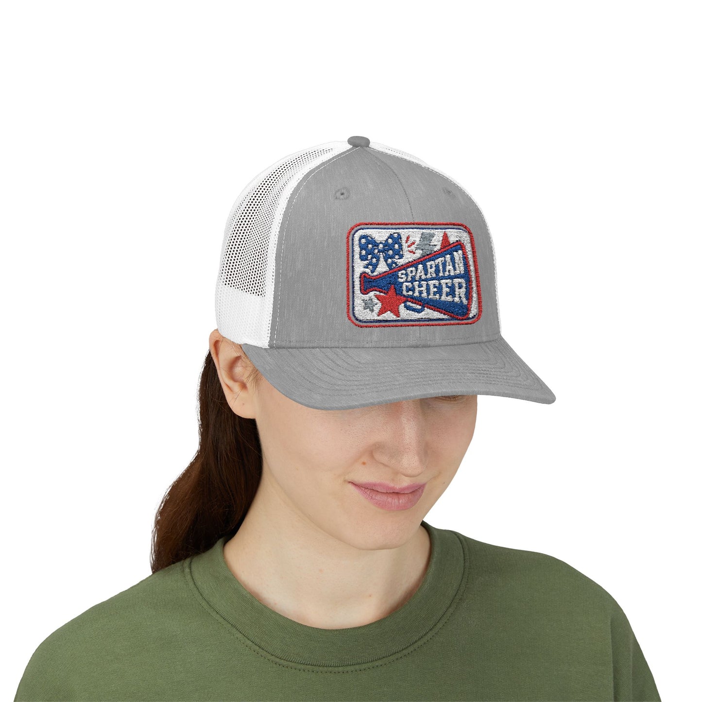 Spartan Cheer Embroidered Trucker Snapback