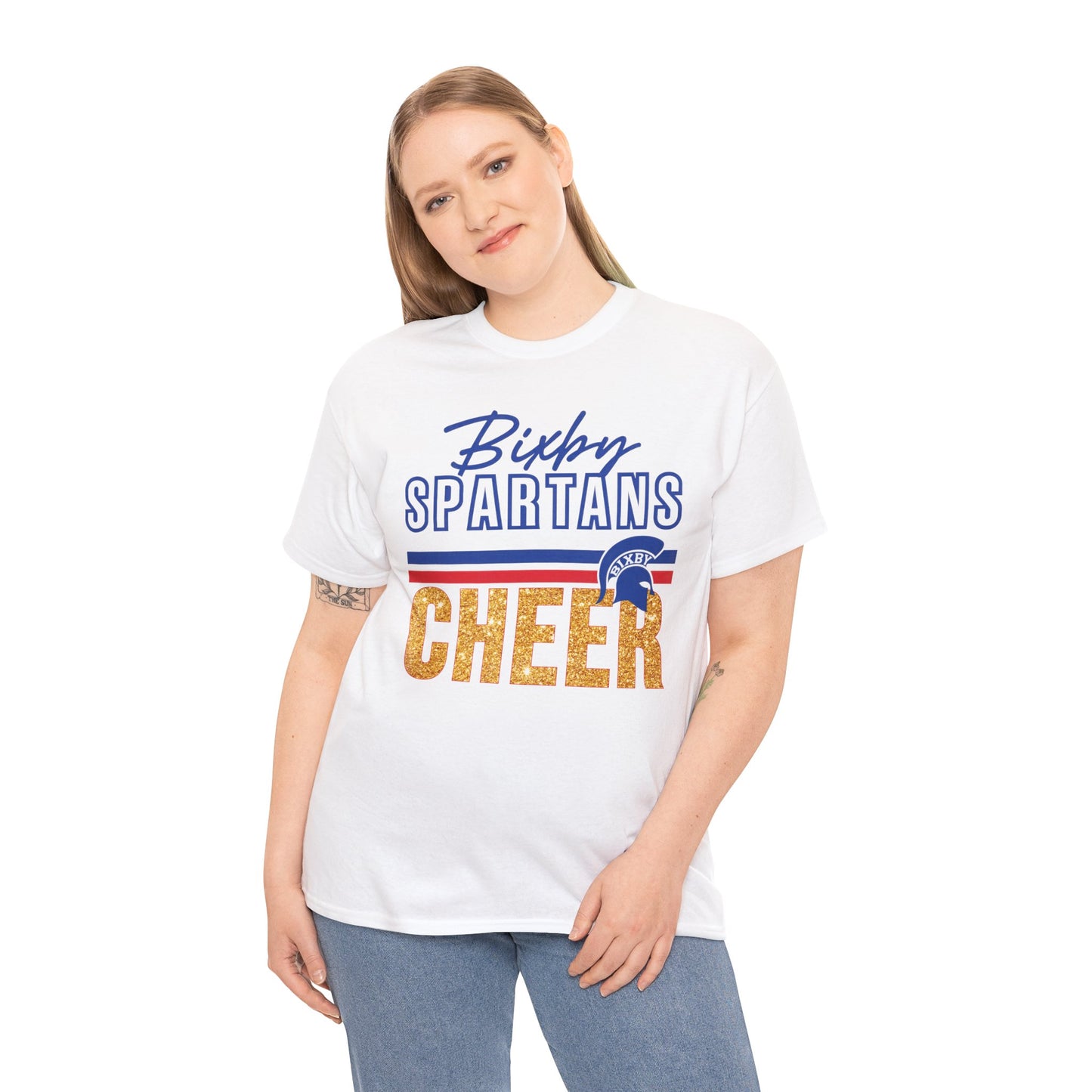 Bixby Spartans Cheer Gildan Tee