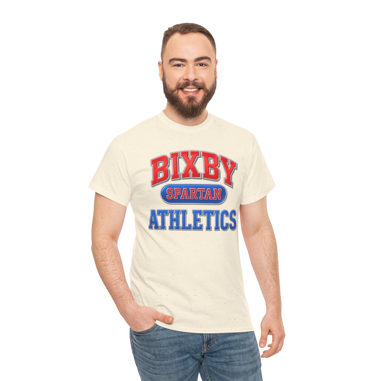 Bixby Spartan Athletics Metallic Gildan Tee