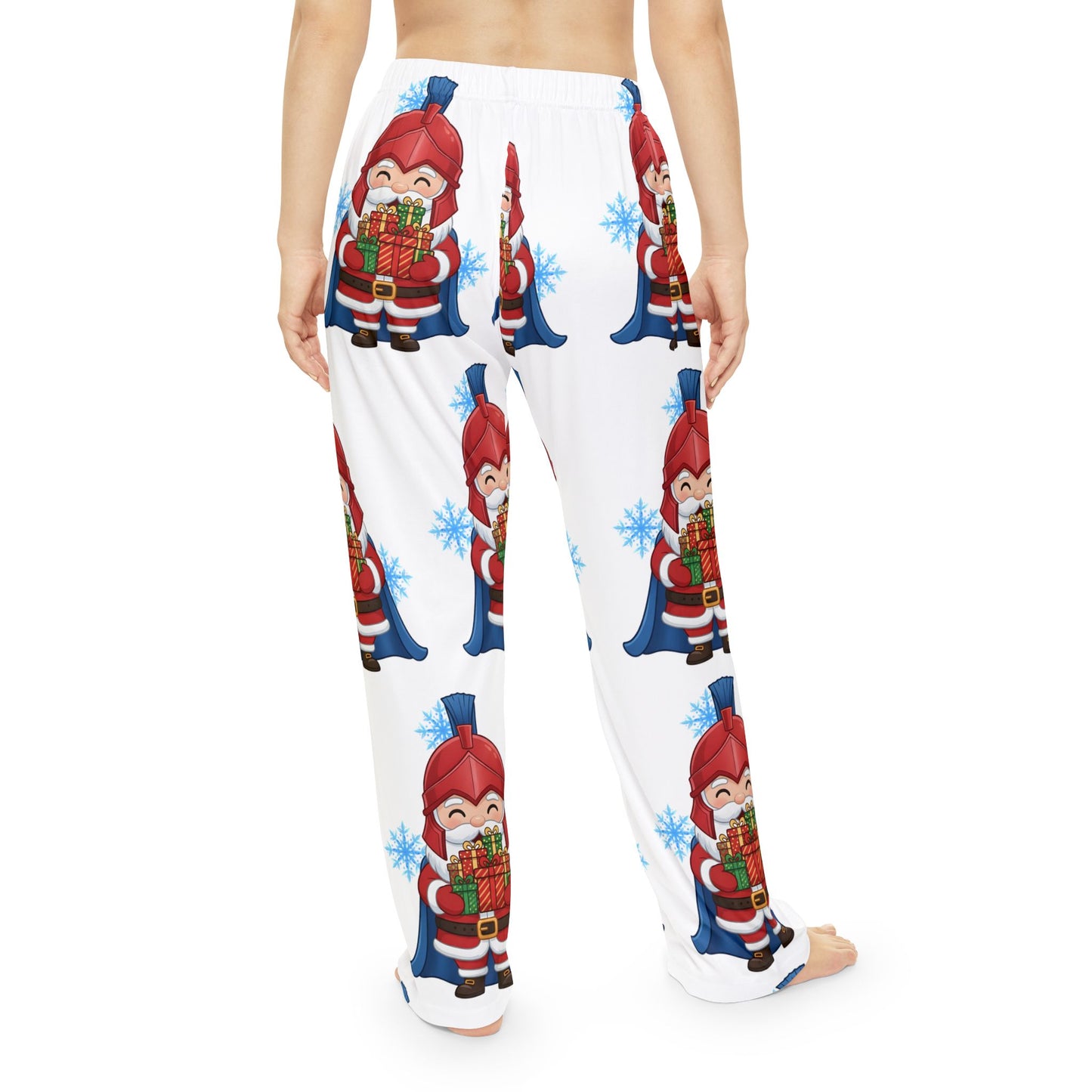 Spartan Santa Women's White Pajama Bottoms