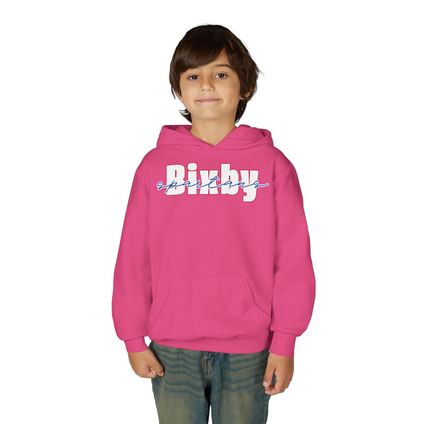 Bixby Spartans Cursive Gildan Hoodie
