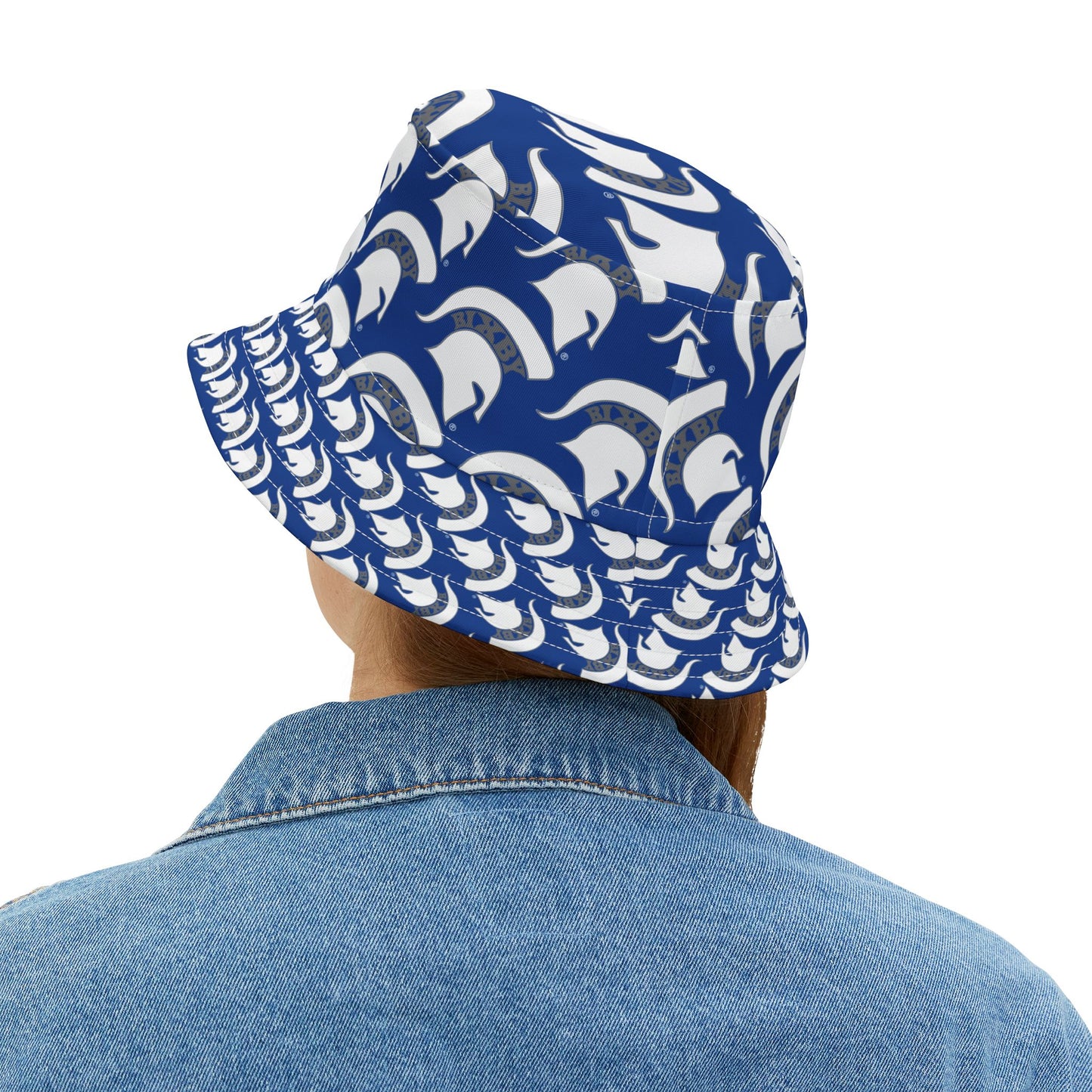 Spartan White Logo Bucket Hat