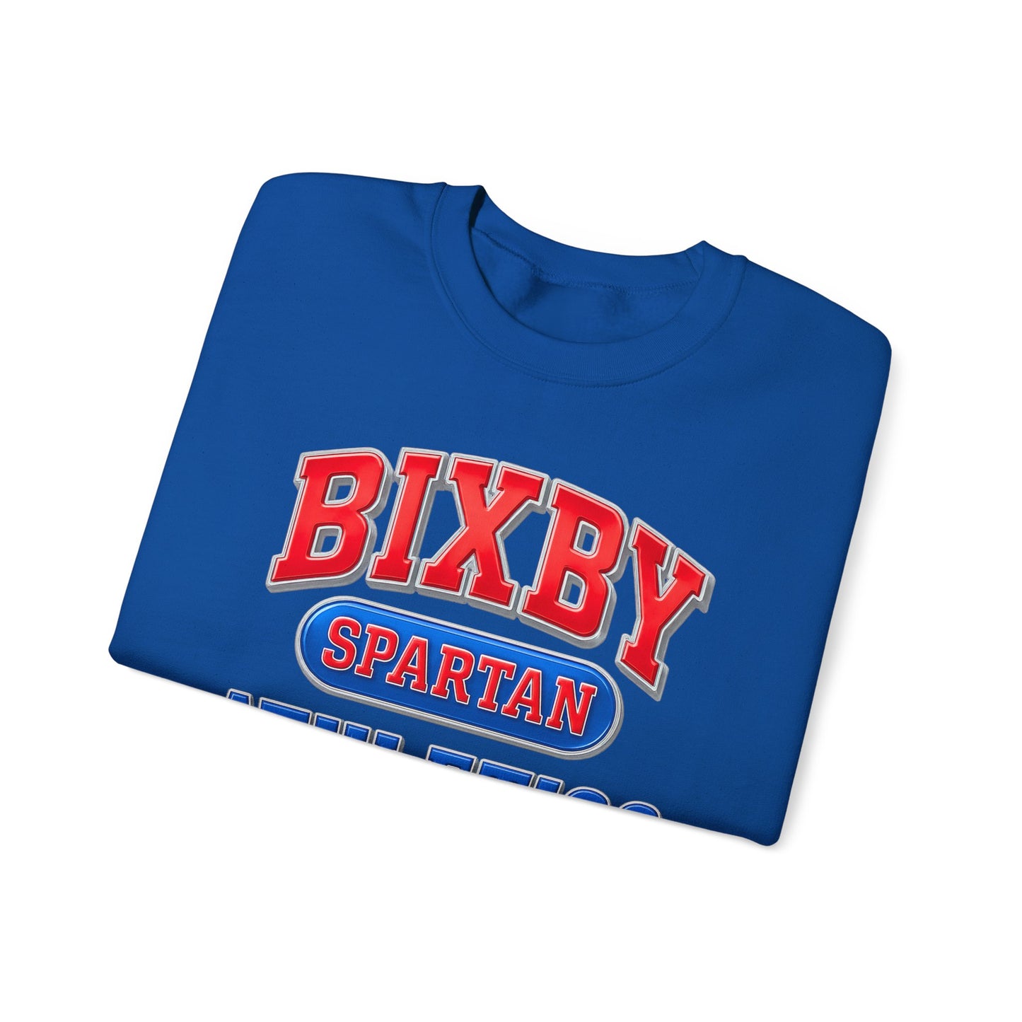 Bixby Spartan Athletics Metallic Gildan Sweatshirt